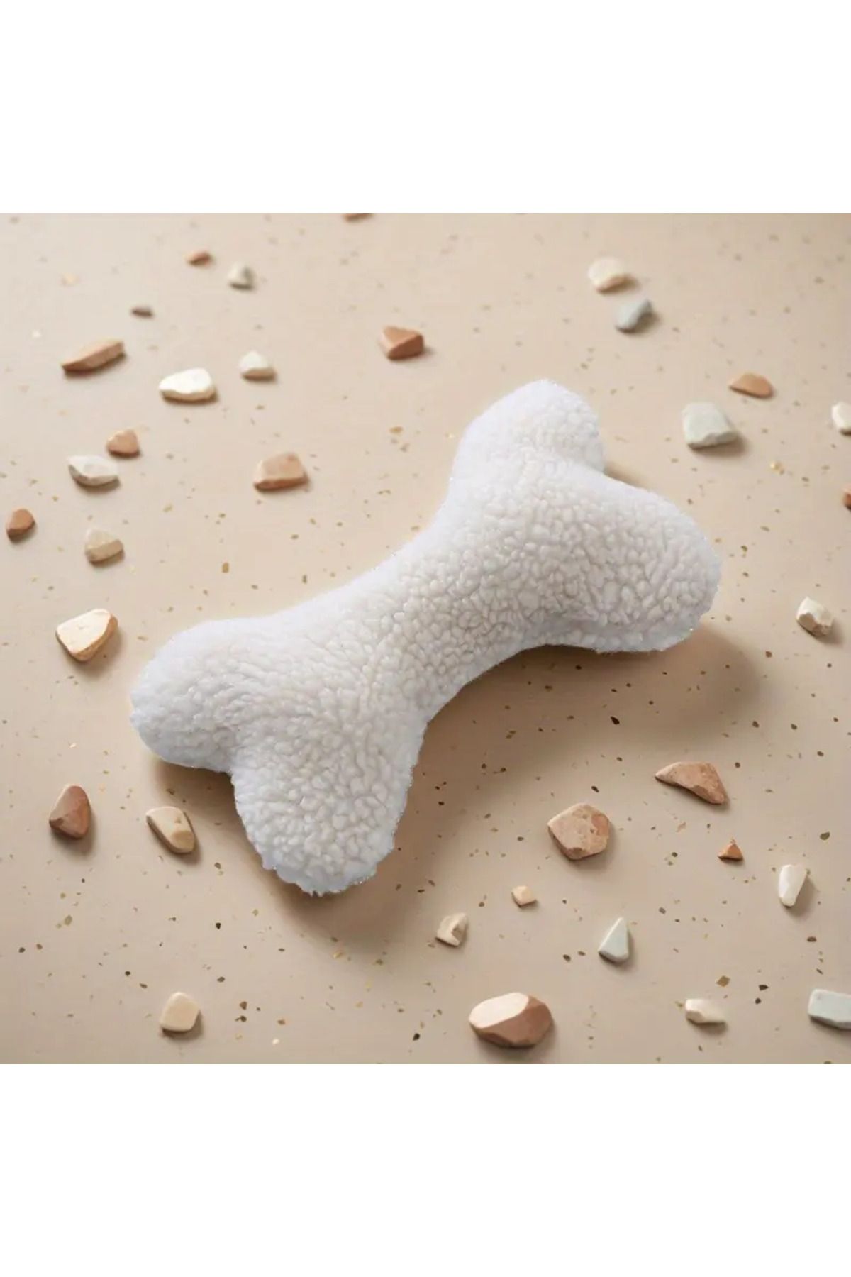 merdümek Dayanıklı büyük boy peluş köpek oyuncağı kemik şeklinde 25×15 cm
