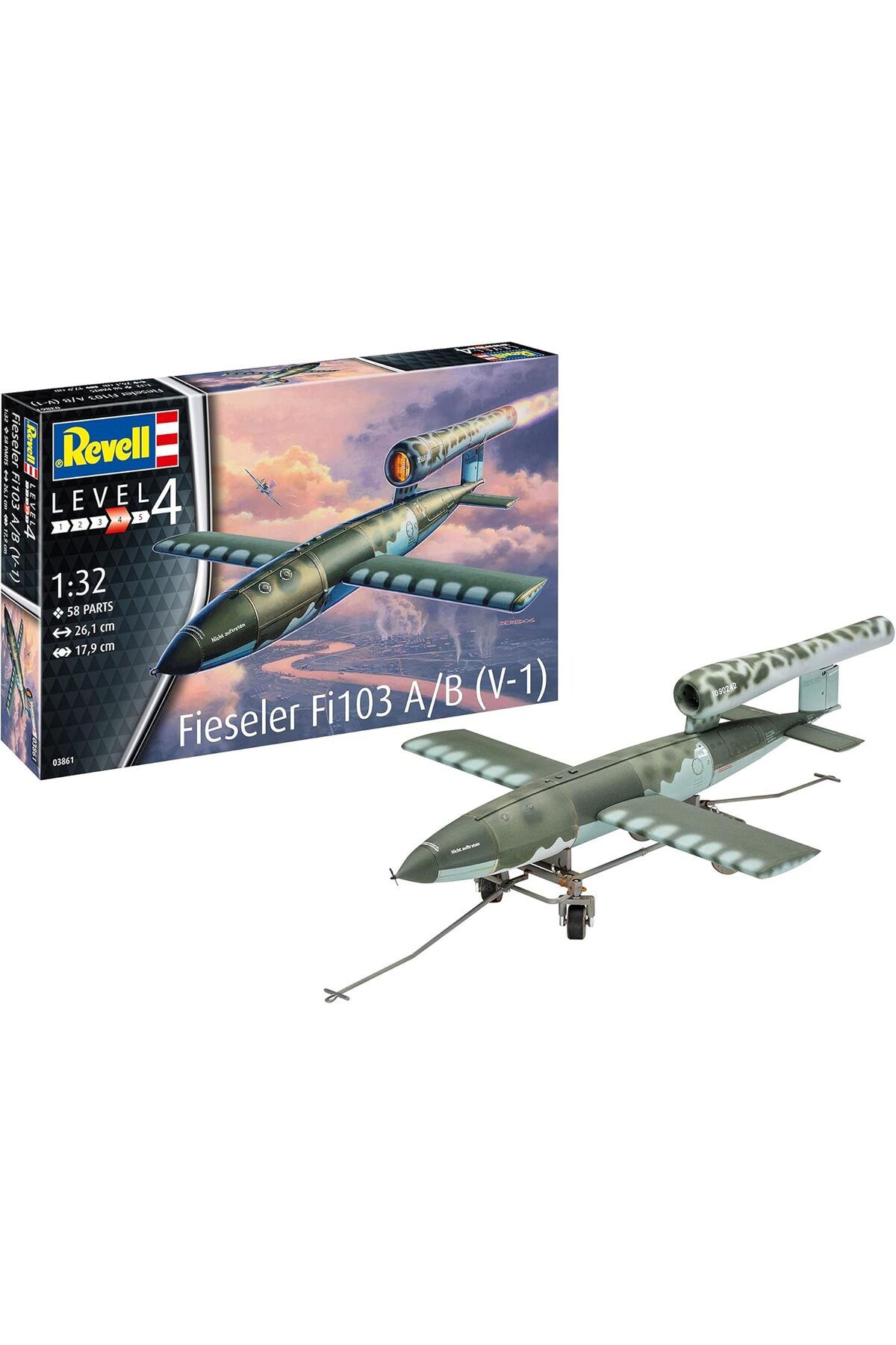 Mu Art Ahşap Mrt 1:32 Fieseler Fi103 A/B V-1 Uçak VSU03861 Art 871301