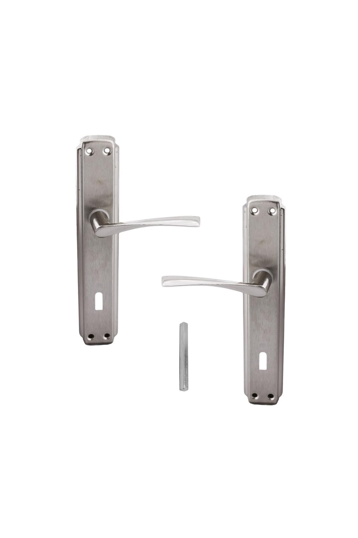 NZB-(5 Sets) Room Door Handle + (2 Sets) Wc Bathroom Door Handle Suitable for Left and Right Toilet Door Handle Set 5