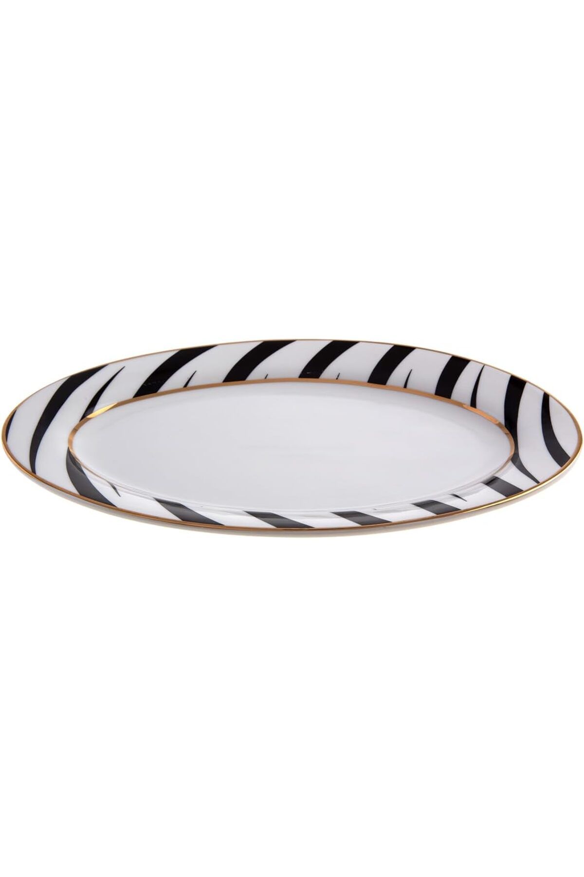 STOREMAX ELZ Motus 101 Büyük Kayık Tabak 30 cm, 500.01.02.1398, Siyah FRNTR 1127478