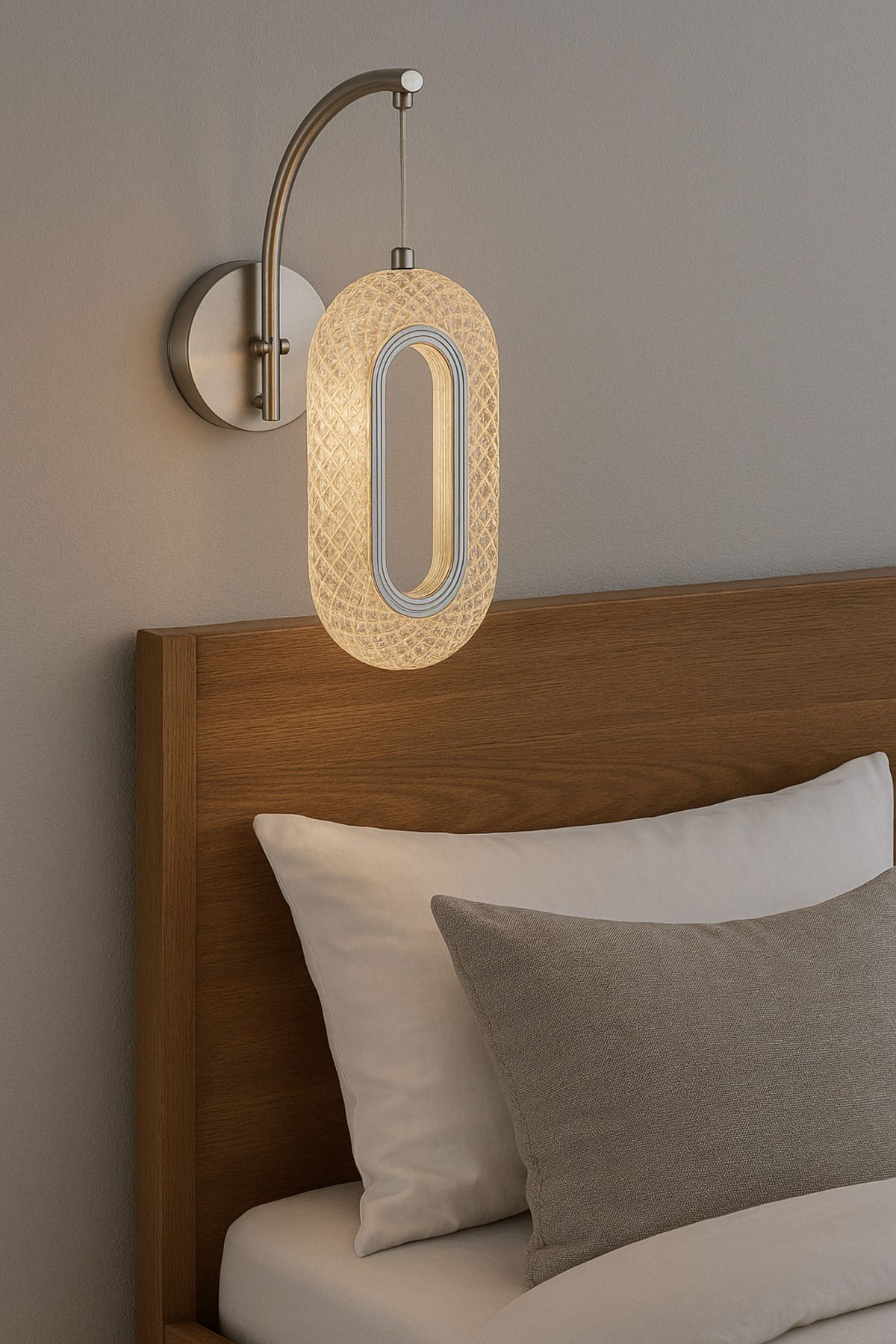 Nova Lighting Alfa Tekli KromKristal Taşlı Aplik 3 Renk Modu