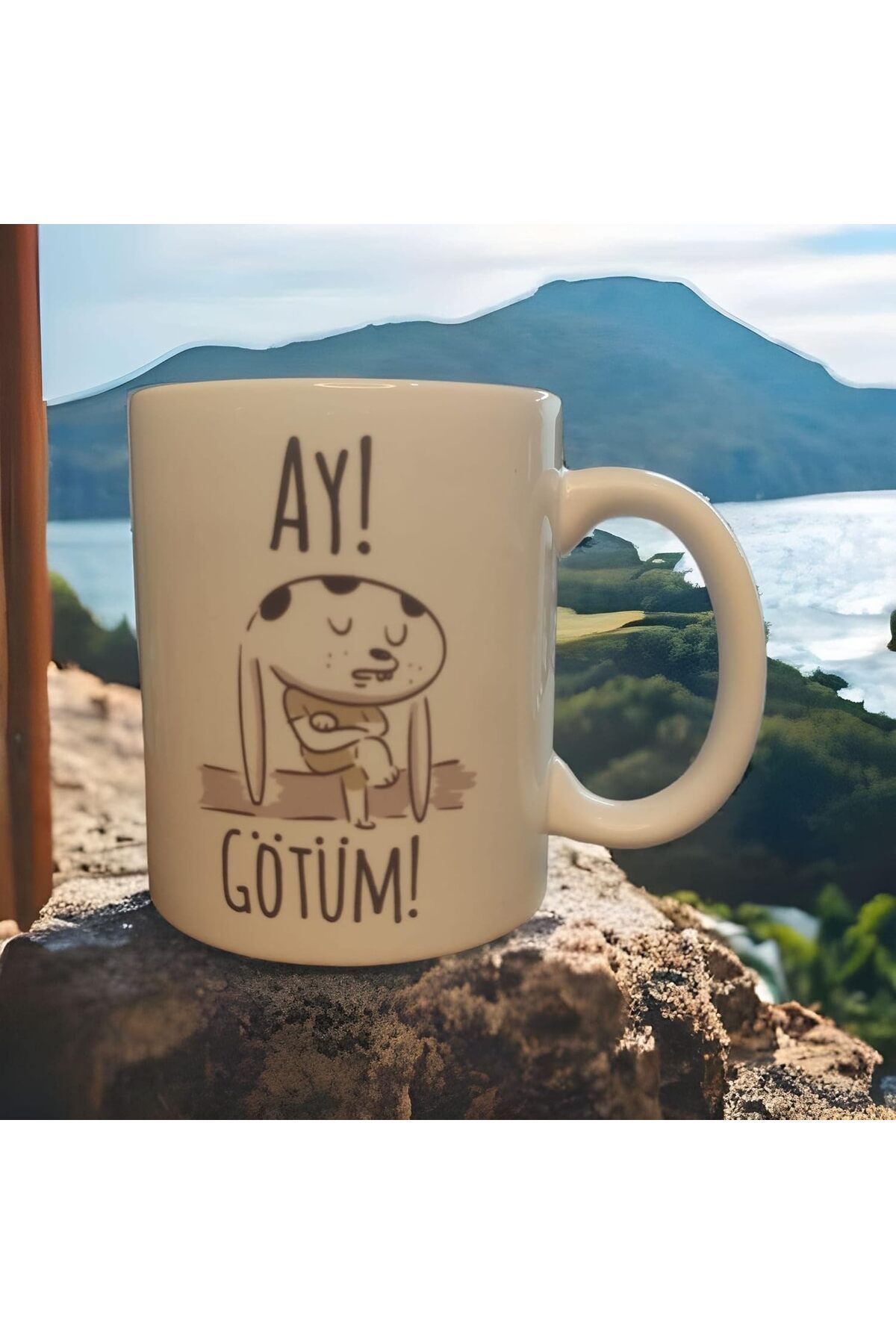 STOREMAX ELZ TASARIM - ''Ay G*tüm'' Baskılı Porselen Kupa Bardak… FRNTR 1127478