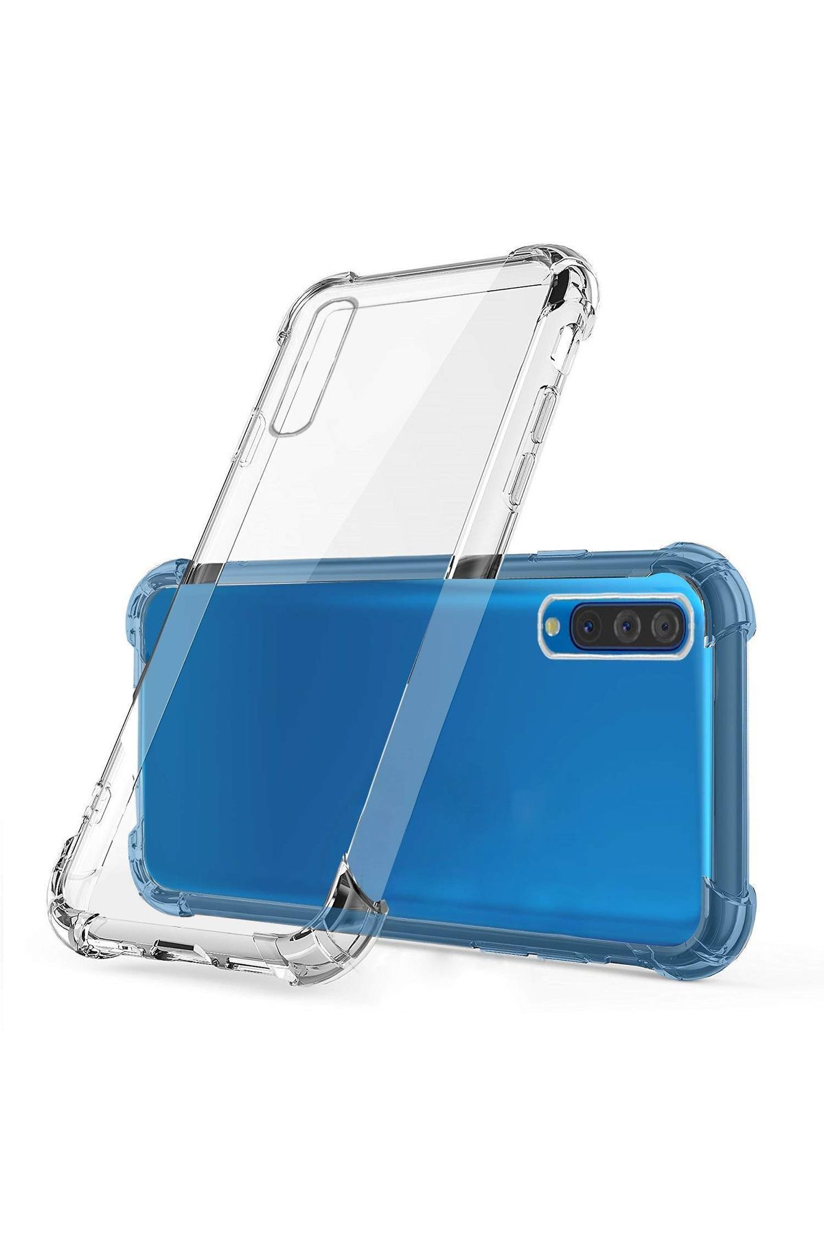 CaseArt Samsung Galaxy A50 ile uyumlu Kapak Köşe Korumalı Airbag Antishock Şeffaf Silikon Kılıf