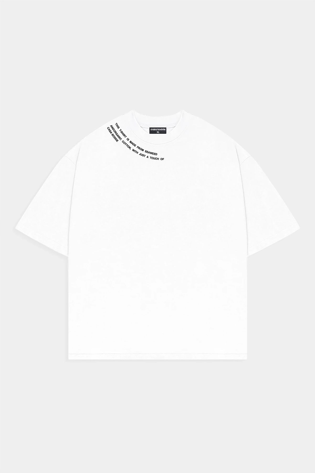 Casa Bodde Yaka Baskılı Basic Unisex Tişört