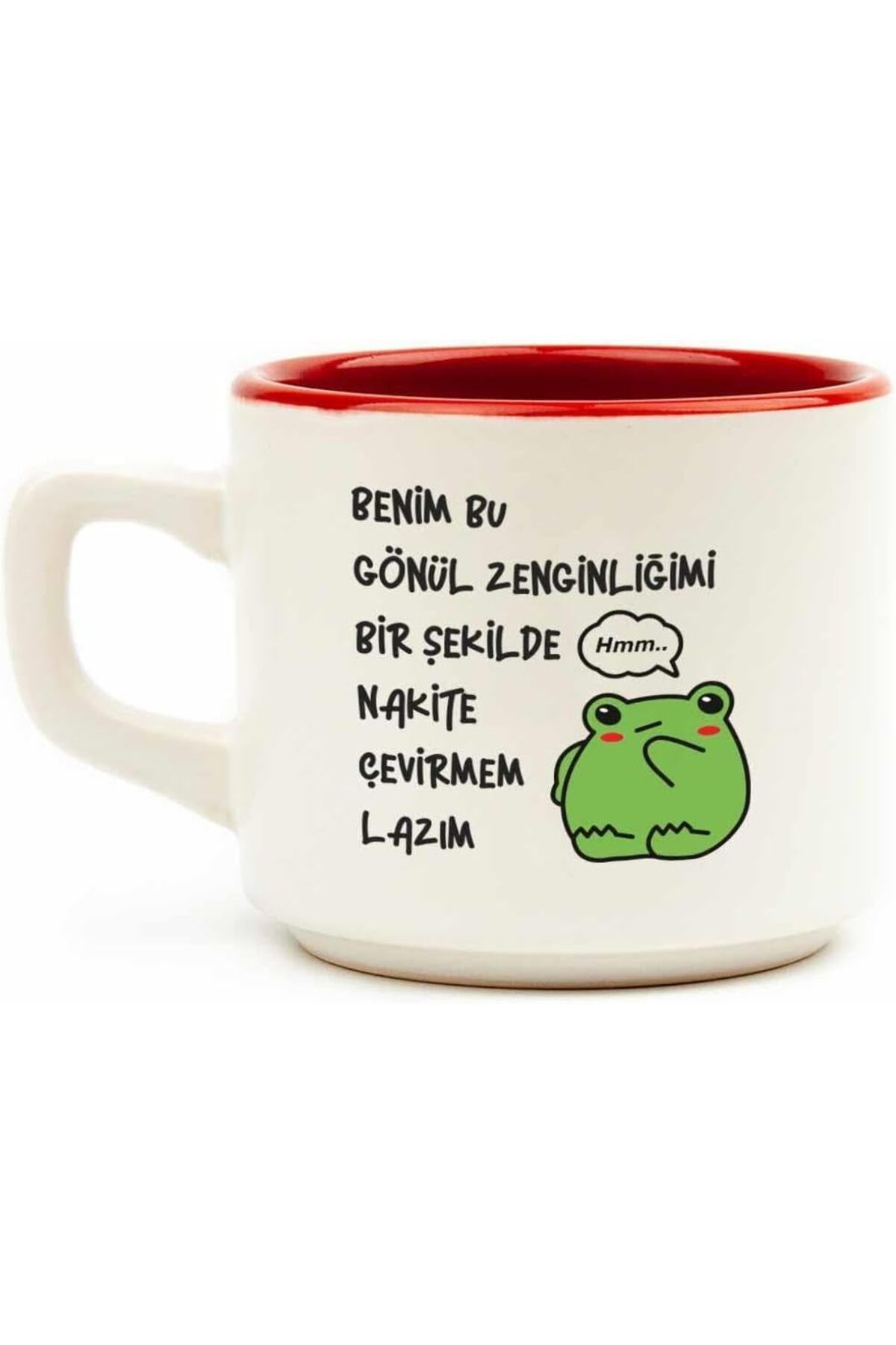 STOREMAX ELZ TASARIM Gönül Zenginliğimi Nakite Çevirmem Lazım Beyaz Venüs Kupa - Hediye Seramik Kupa FR