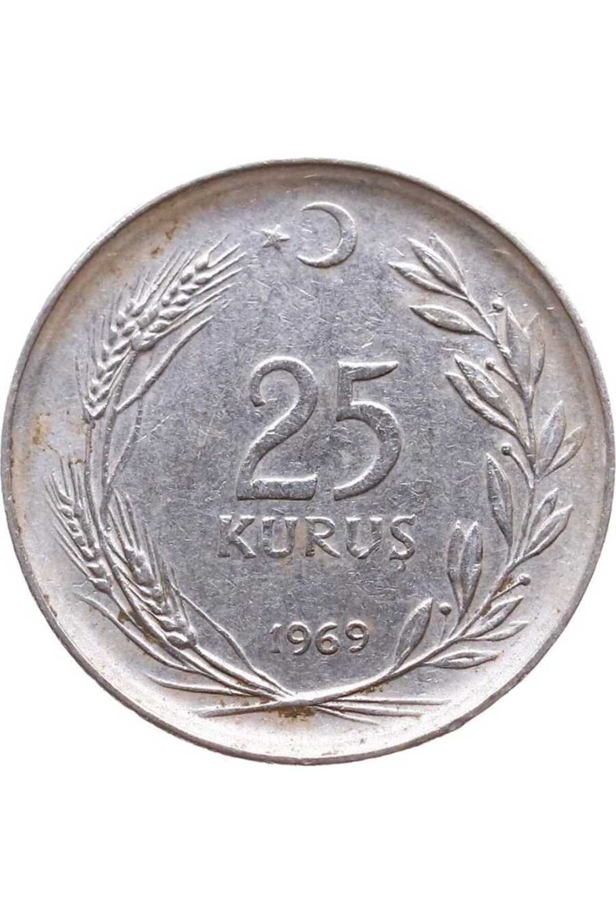 Gökçe Koleksiyon 1969 Yılı 25 Kuruş ÇT TCM344