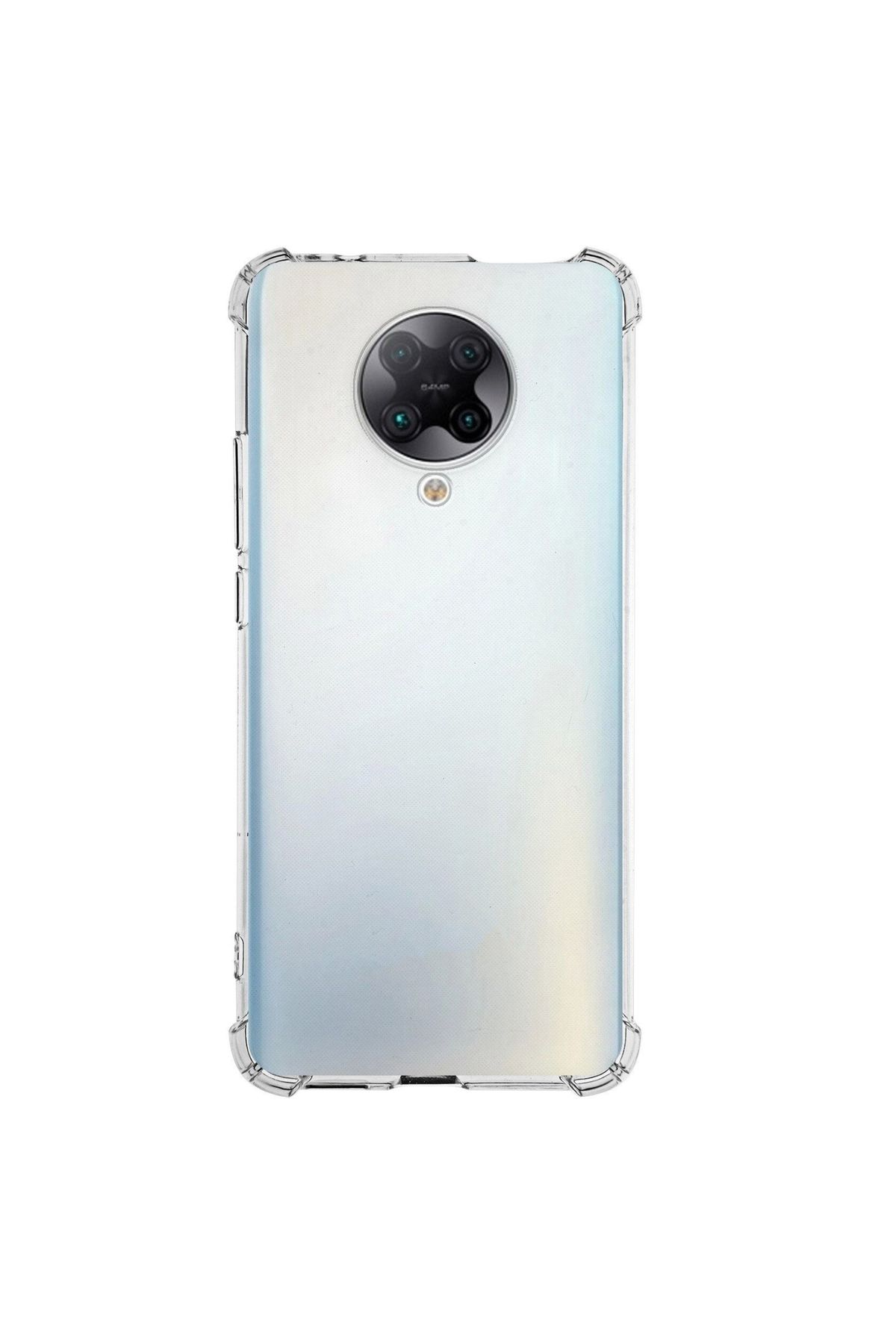 CaseArt Xiaomi Poco F2 Pro ile uyumlu Kapak Köşe Korumalı Airbag Antishock Şeffaf Silikon Kılıf