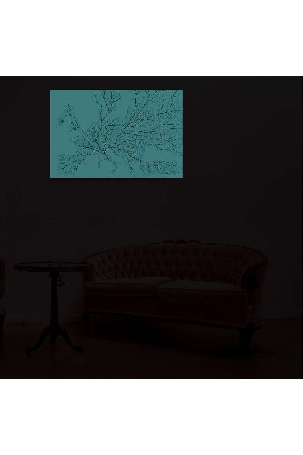 startonight-DualView Startonight Picture Tree Pink Map Road to Rome, glows in the dark, 60 x 90 cm 4