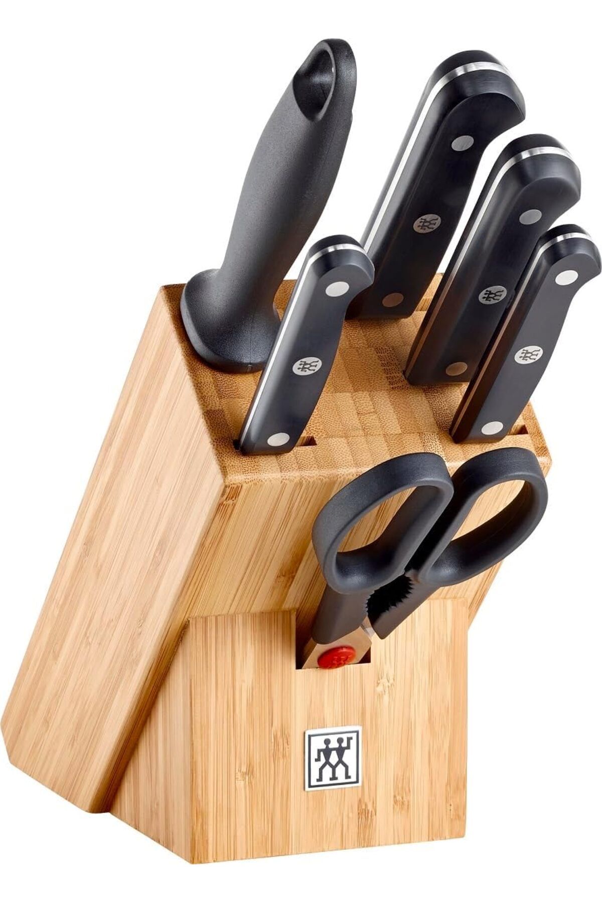 Mu Art Ahşap Mrt 7 Parça Blok Bıçak Seti - Bambu Bloklu Art 871301