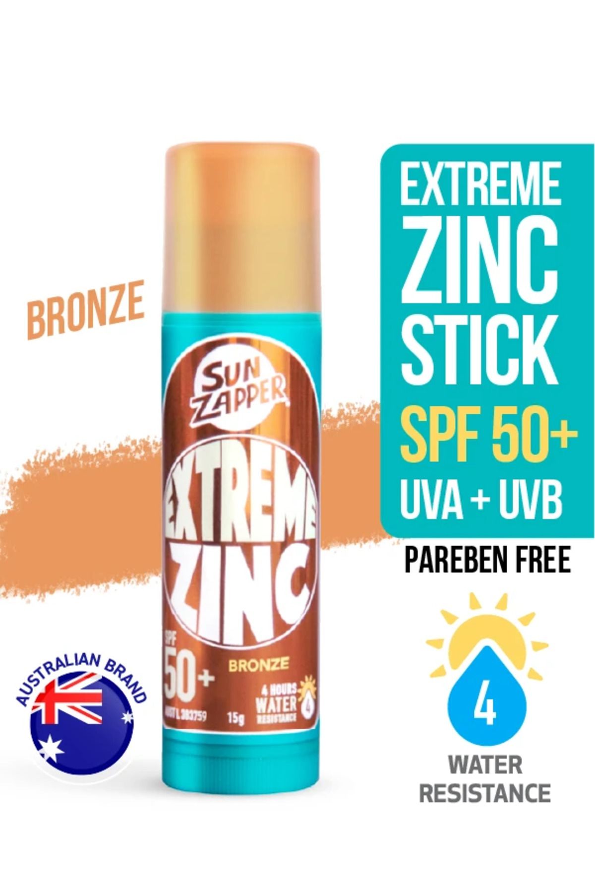Sun Zapper Extreme Zinc Stick Bronze SPF 50+ 15g