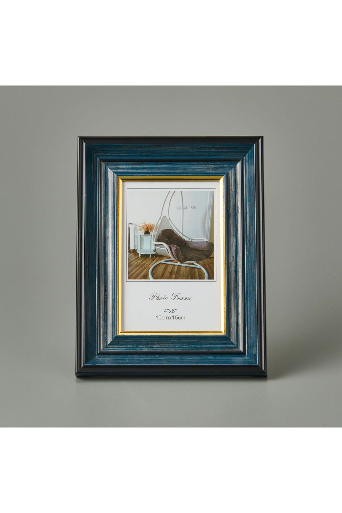 ASPARTAM Fotoğraf Çerçevesi - Lacivert / Gold - 10x15 cm