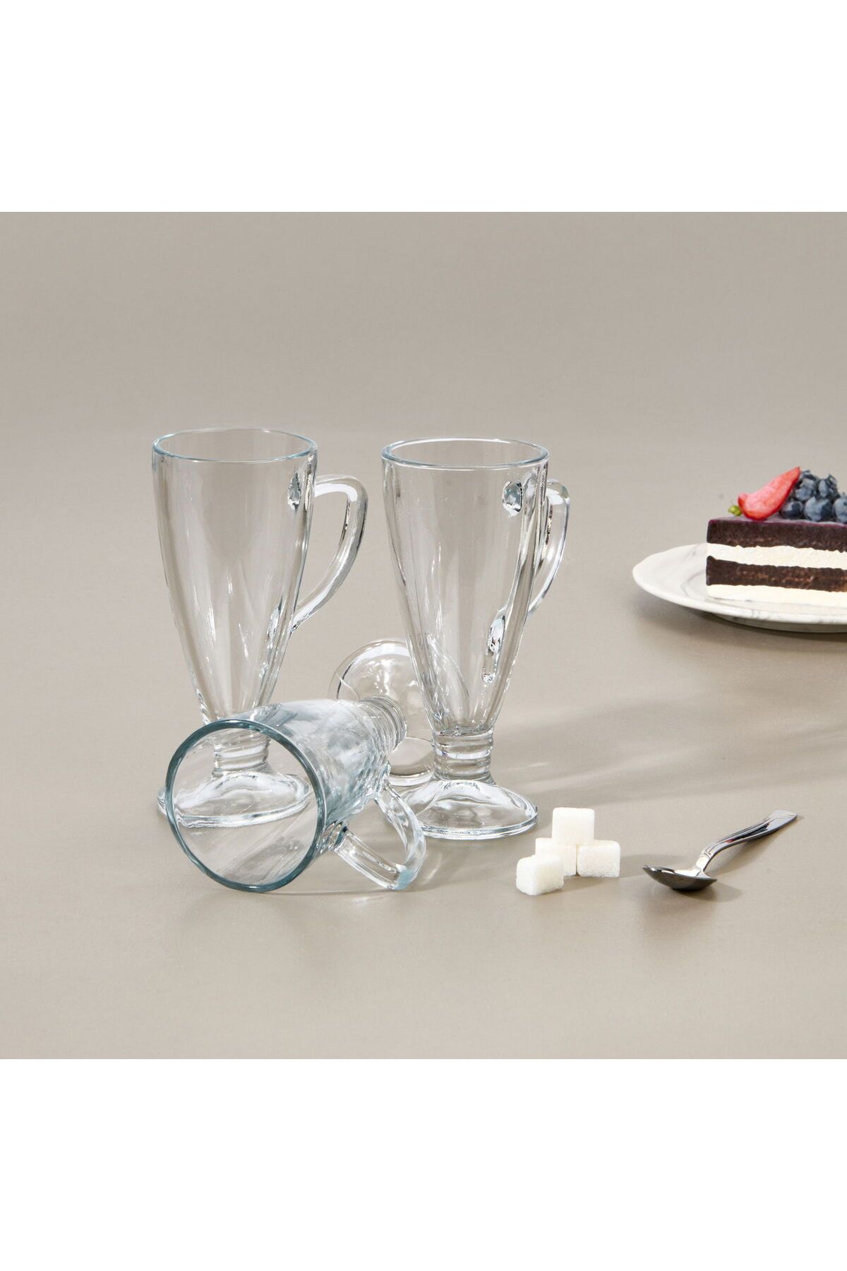MATMEL In Love Ceaser 3'lü Latte Kupası - Şeffaf - 240 ml