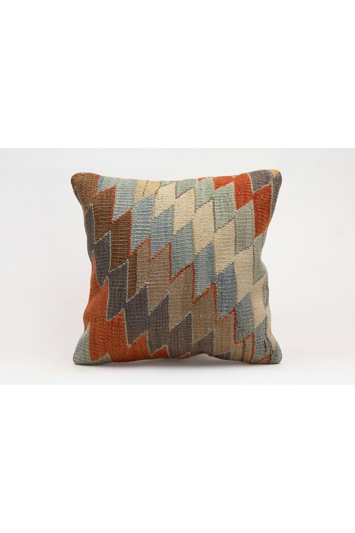 Kilim Whole Sale El Yapımı Kilim'den Yapılmış Vintage Kırlent Kılıfı, Yün, 40x40 Cm