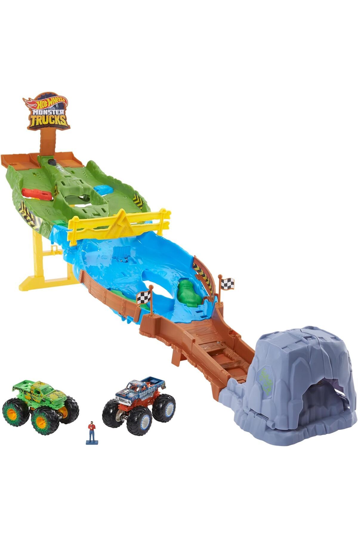 STOREMAX ELZ Wheels Monster Trucks Heyecanlı Yarışlar Oyun Seti, 4 yaş ve üzeri, HGV12 FRNTR 1127478