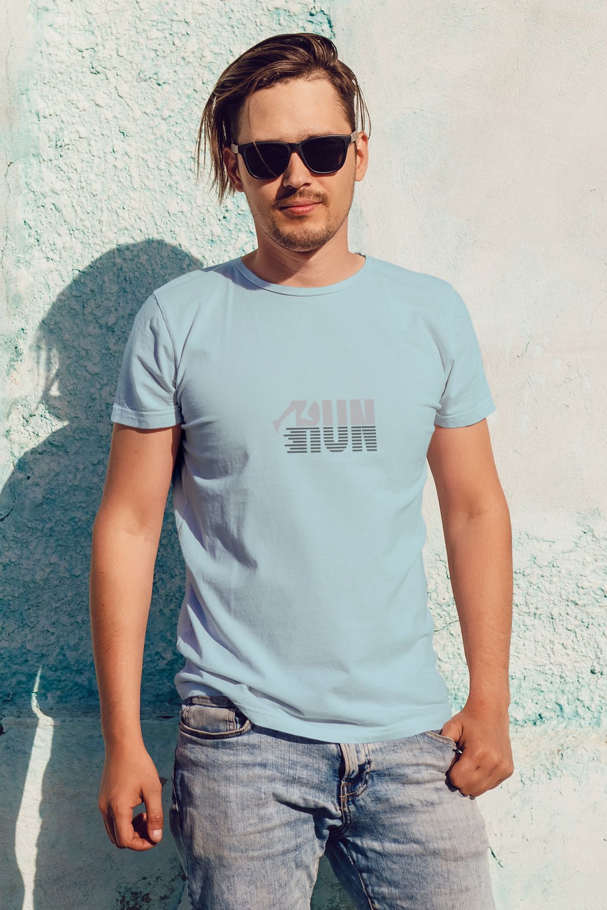 Decrift Run %100 Pamuk Erkek T-Shirt