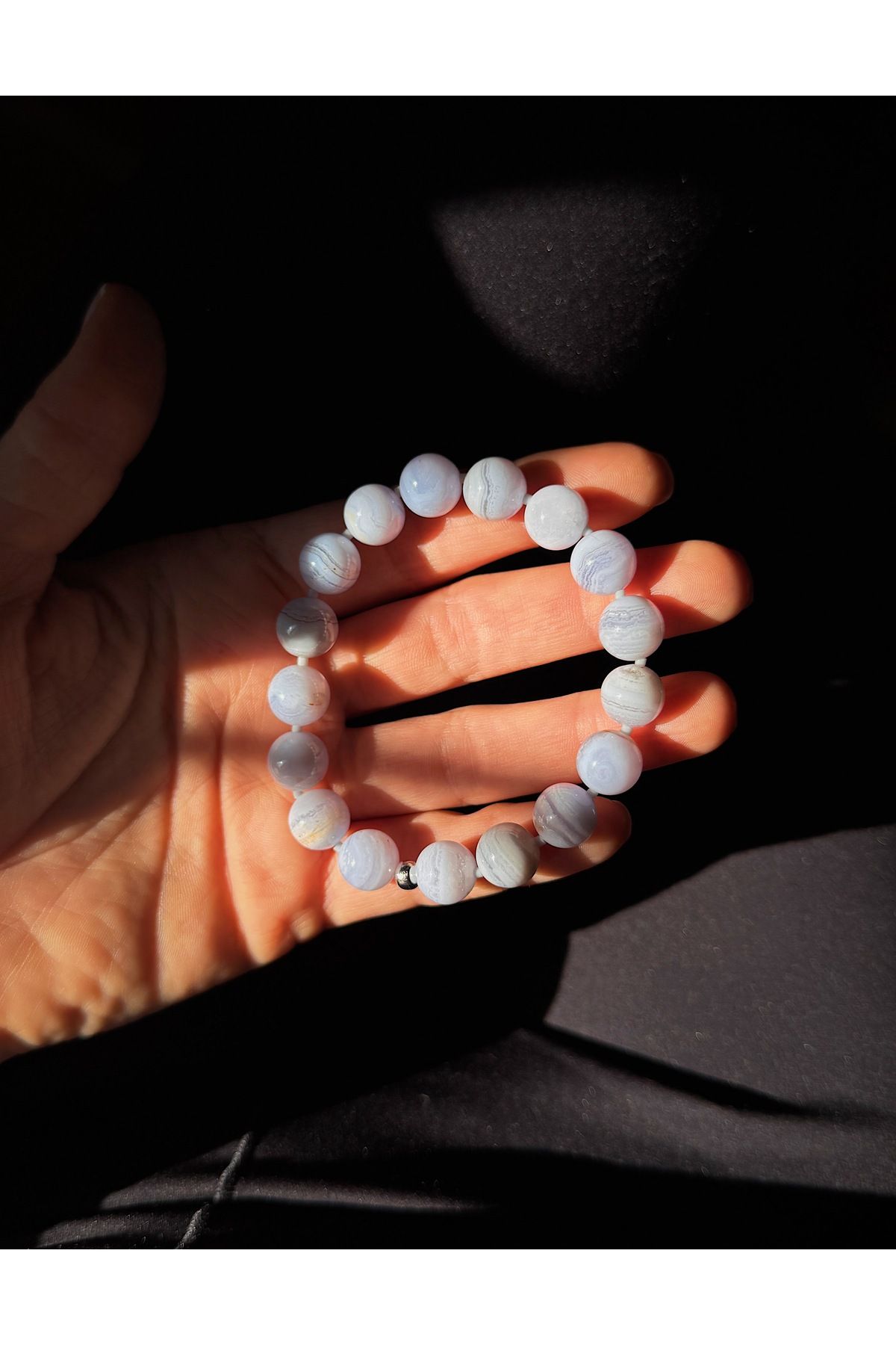 Eljewelry mavi akik bileklik