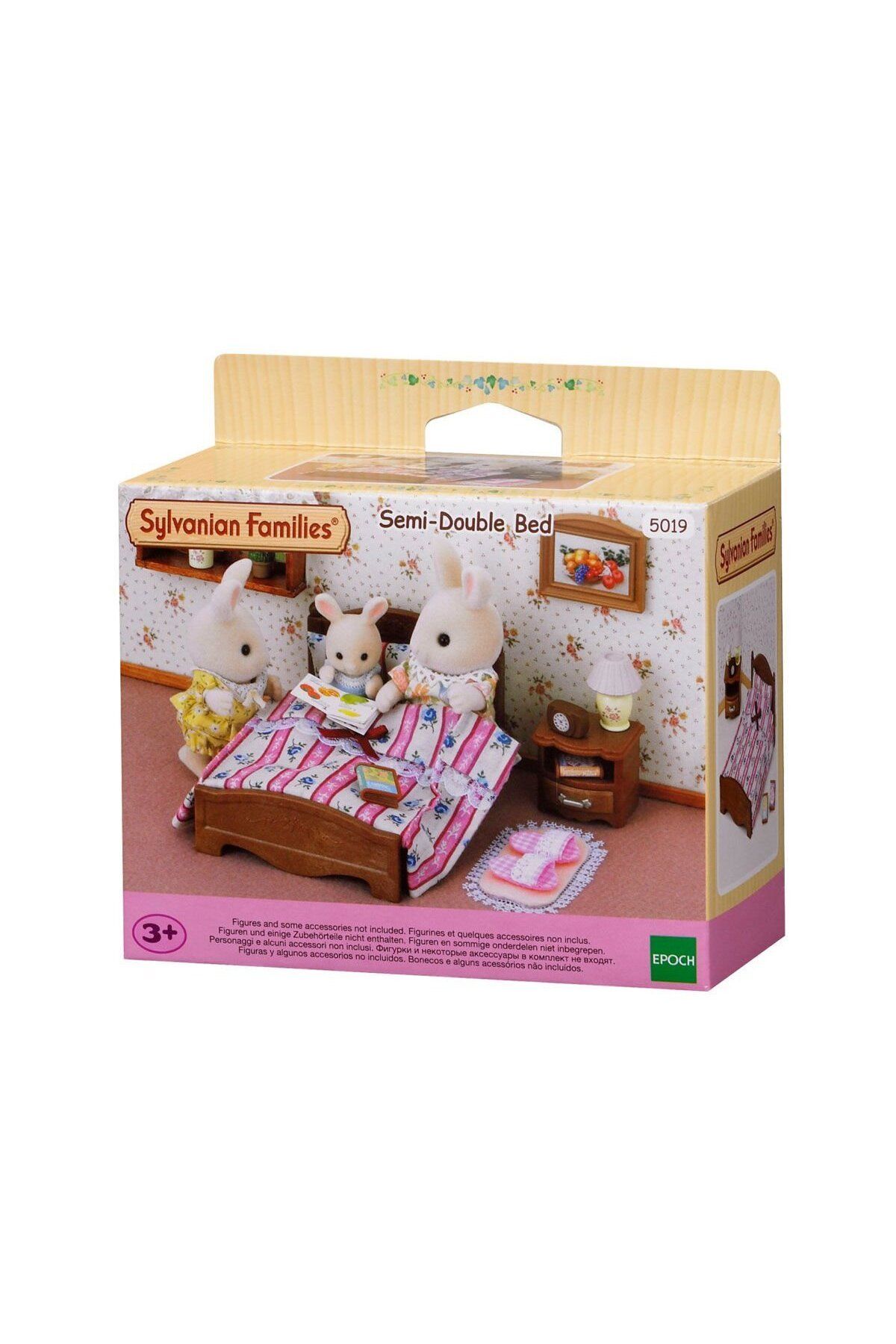 ADORE OYUNCAK 5019 Sylvanian Families İki Kişilik Yatak Seti figürler ayrı satılır +3 yaş