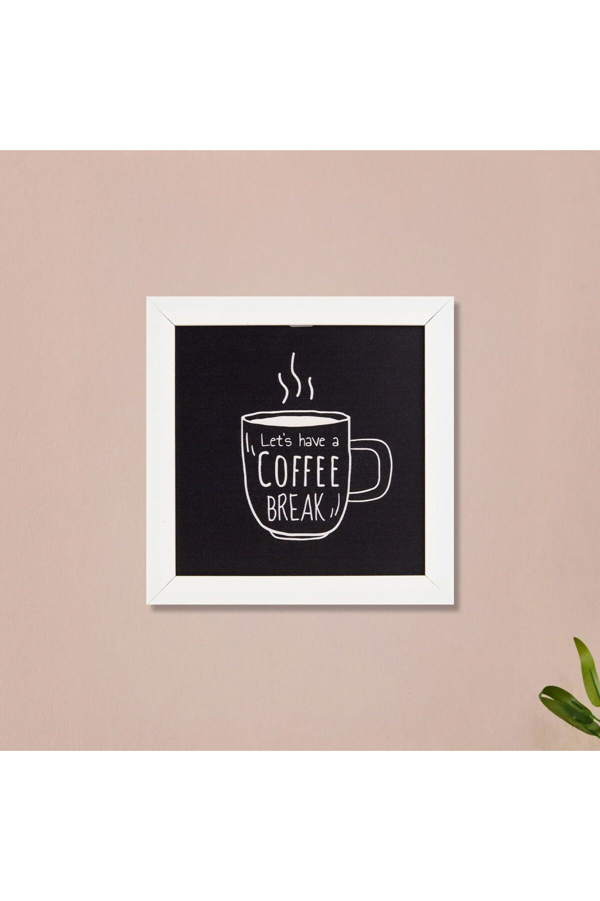 ASPARTAM Coffee Duvar Panosu - Siyah - 20x20 cm