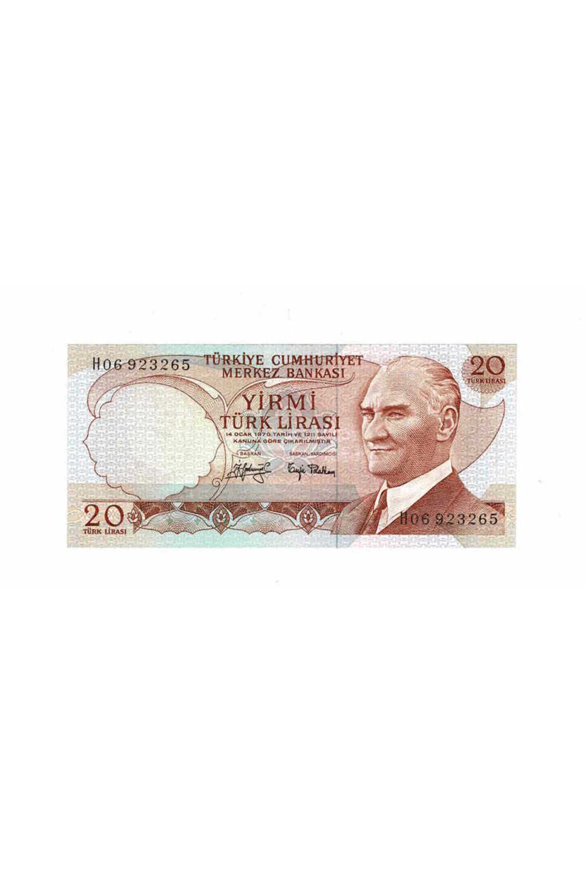 Gökçe Koleksiyon 6. Emisyon 3.Tertip 20 Türk Lirası Seri H06 ÇİL TCK9681