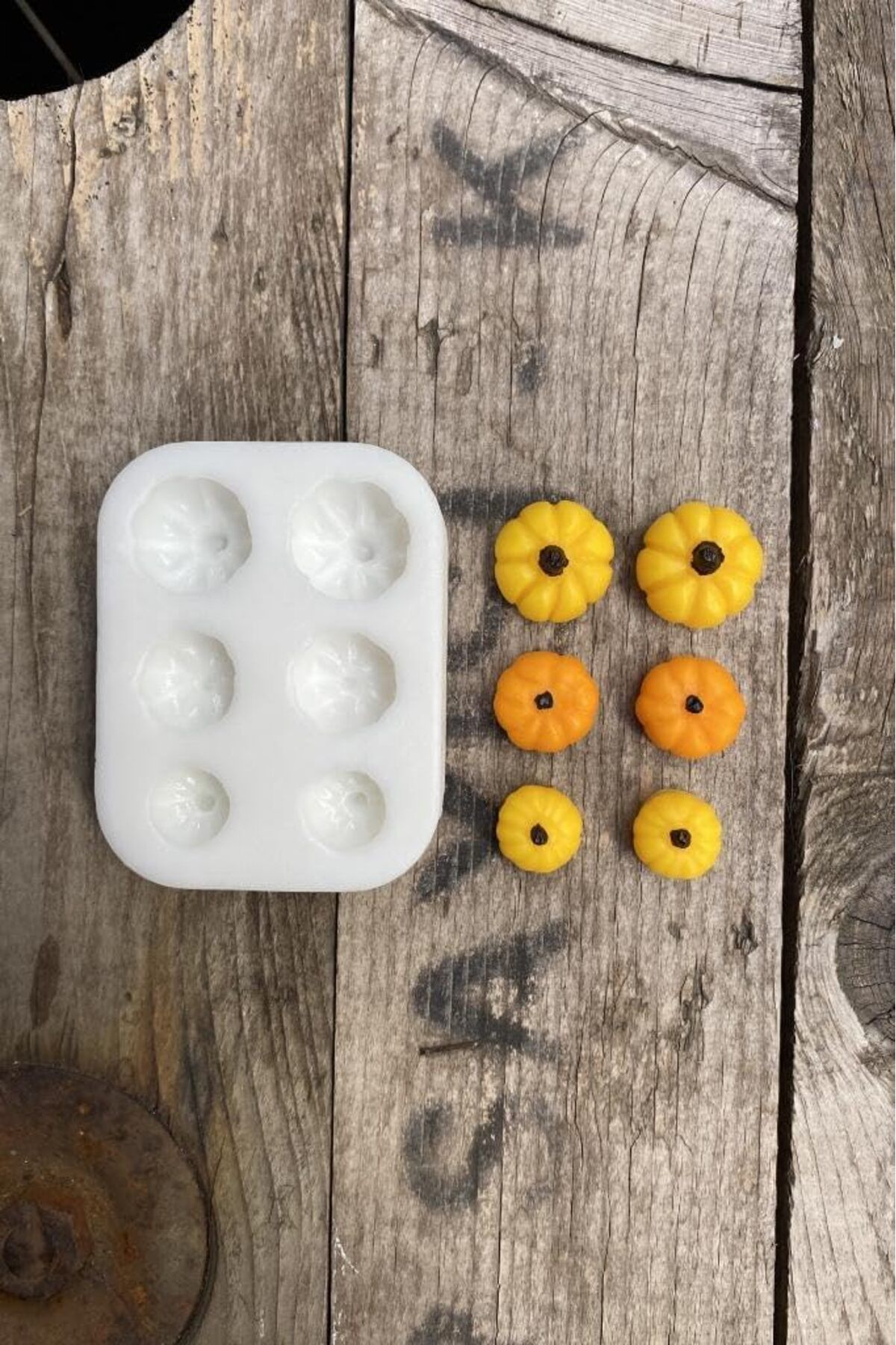 Mu Art Ahşap Mrt Concept Kabak Mini Altılı Mum Kalıbı (Silikon) Art 871301