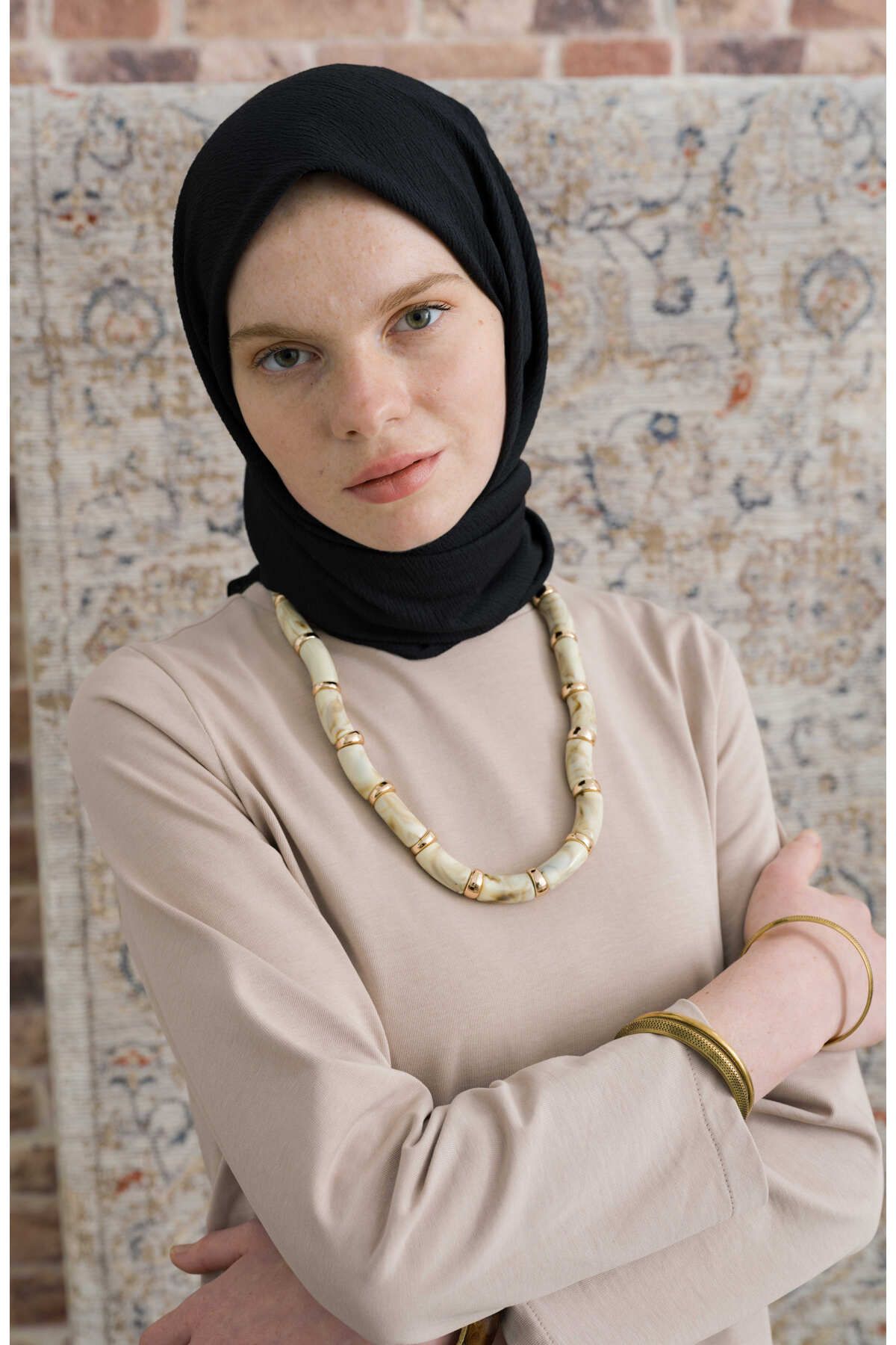 Fatma Atasoy Mio Caz Siyah Eşarp