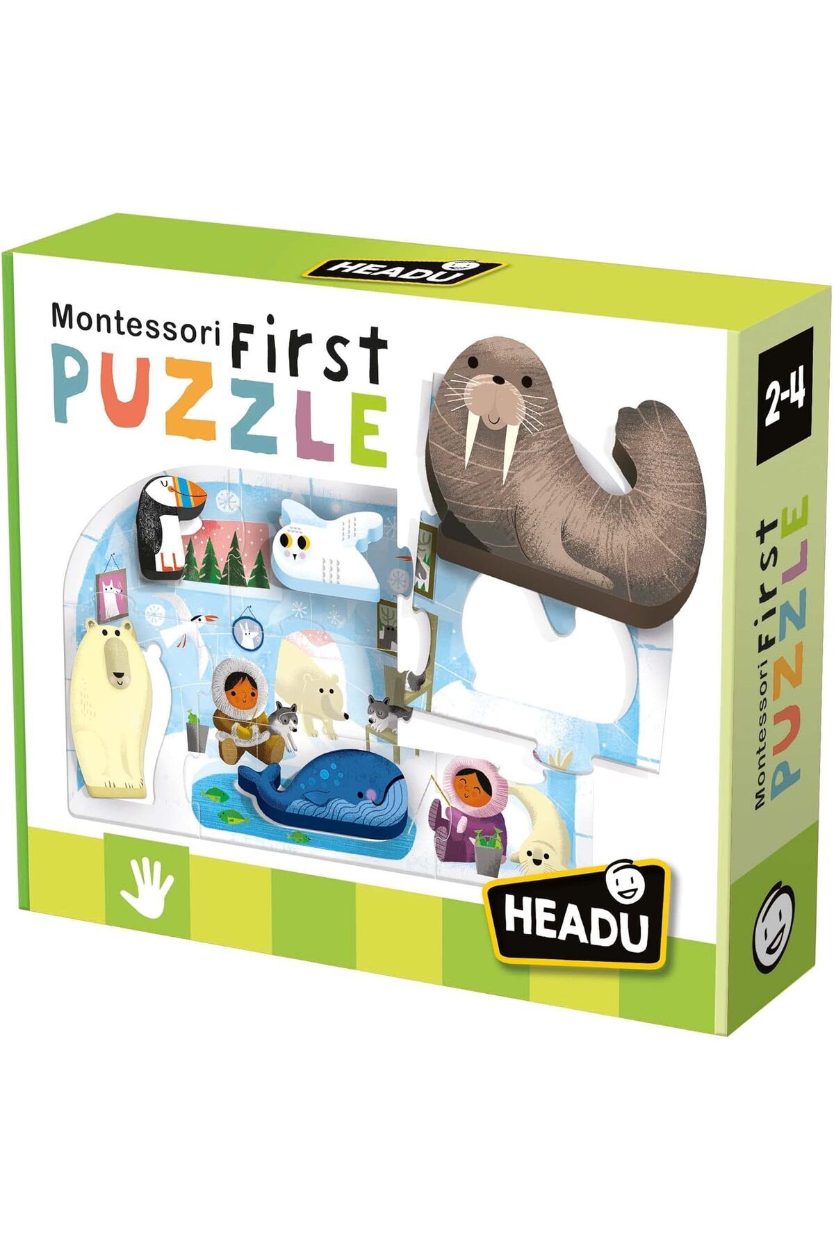 STOREMAX ELZ Montessori First Puzzle The Pole (2-4 Yaş) Puzzle FRNTR 1127478
