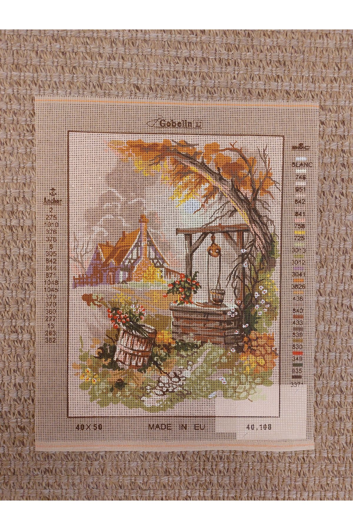 gobelin 40X50cm GOBELİN & DIAMANT BASKILI GOBLEN 40108 DMC MULİNE İPLİKLİ