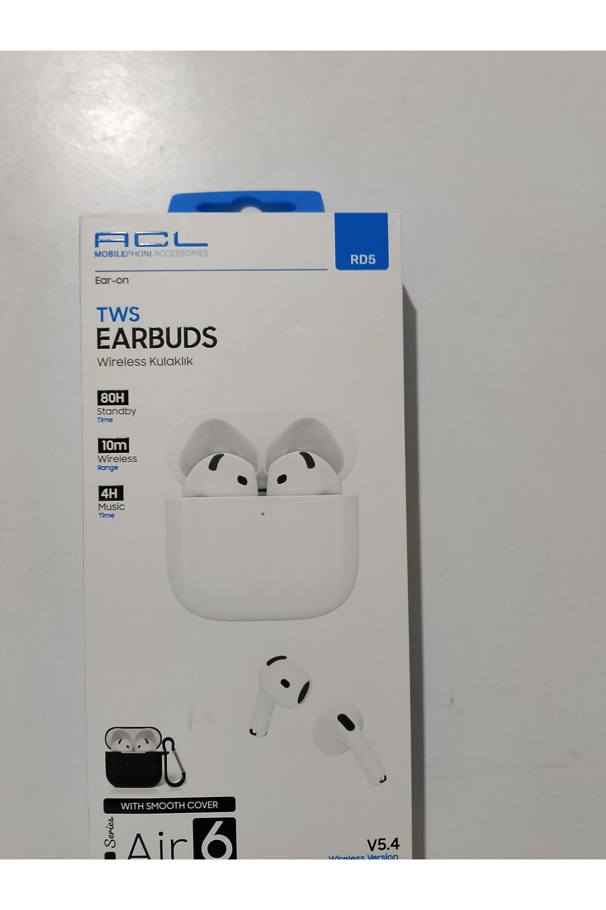 Aydoganticaret44 Acl Rd5 Air 6 80 saat Bluetooth 10 m wireless kulaklık
