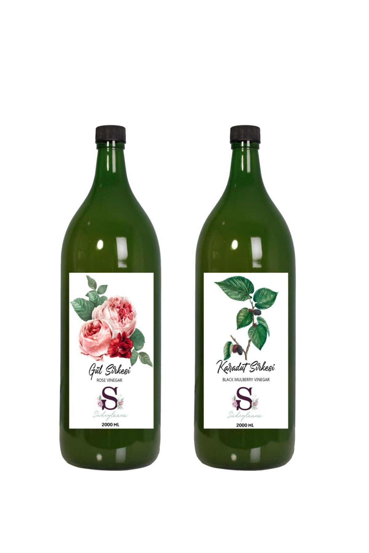 Süheylaana Doğal Gül Sirkesi 2000 Ml - Doğal Karadut Sirkesi 2000 Ml