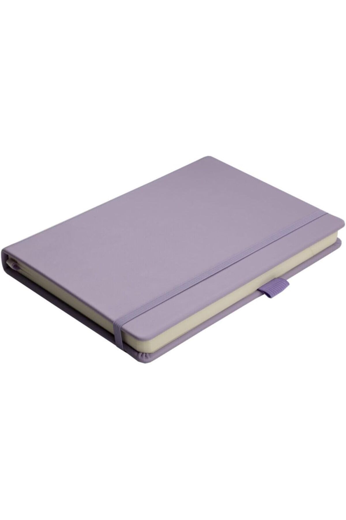 STOREMAX ELZ Sert Kapaklı Lastikli Tarihsiz Kalın Yapraklı Noktalı Defter 14x20 Cm Pastel Mor FRNTR 11274