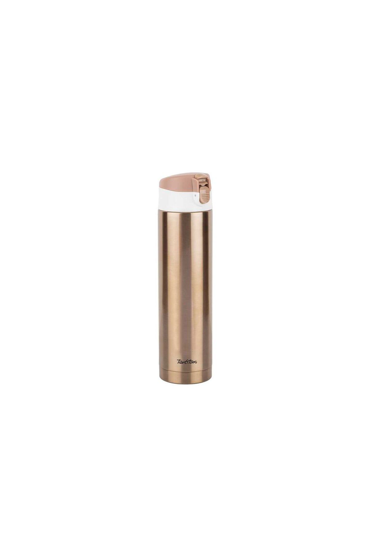 ASPARTAM Paslanmaz Çelik Termos - Bronz / Beyaz - 450 ml