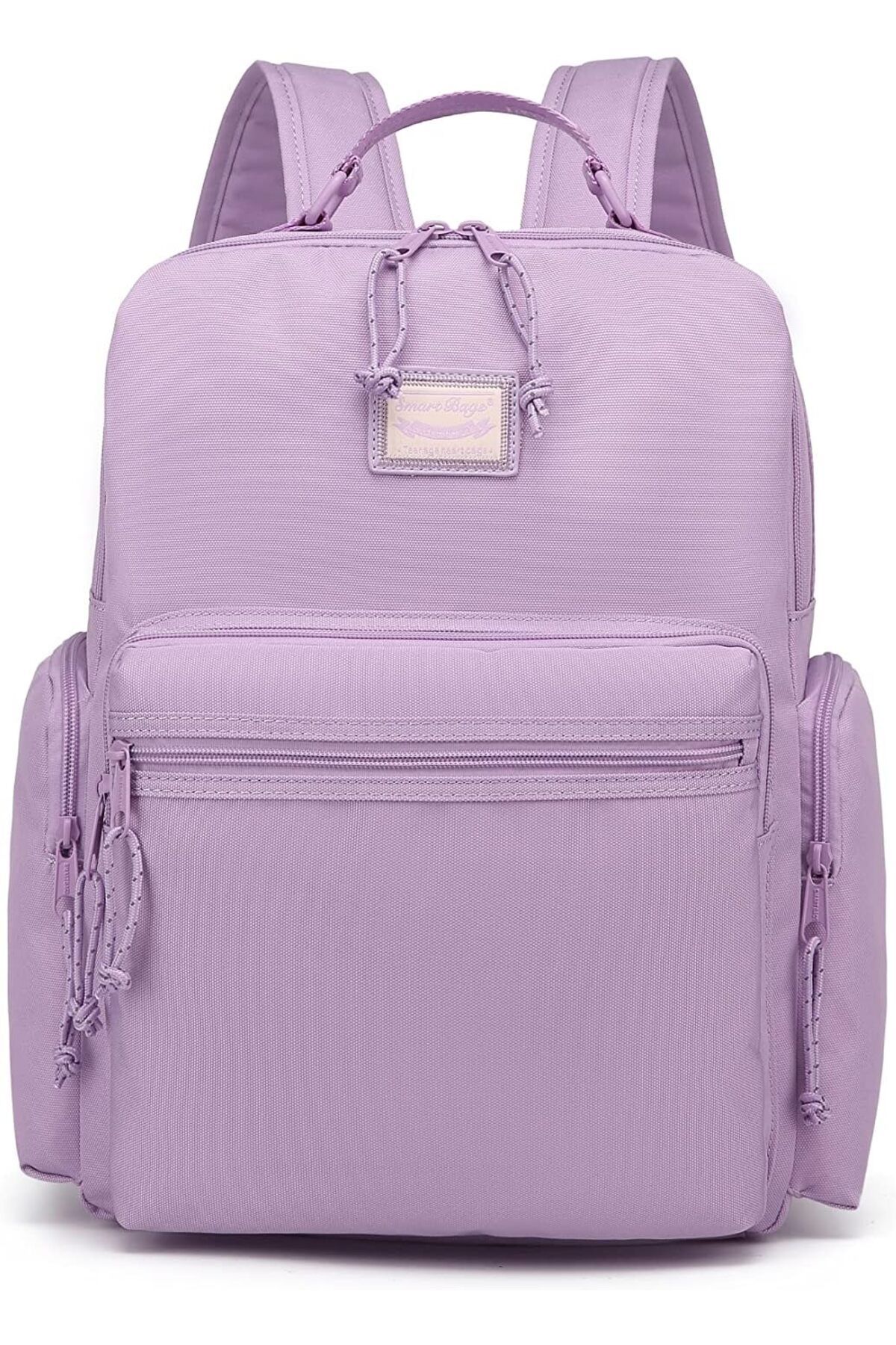 Mu Art Ahşap Mrt Bags Sırt Çantası Okul Boyu Laptop Gözlü 3124-7140, Lila Art 871301
