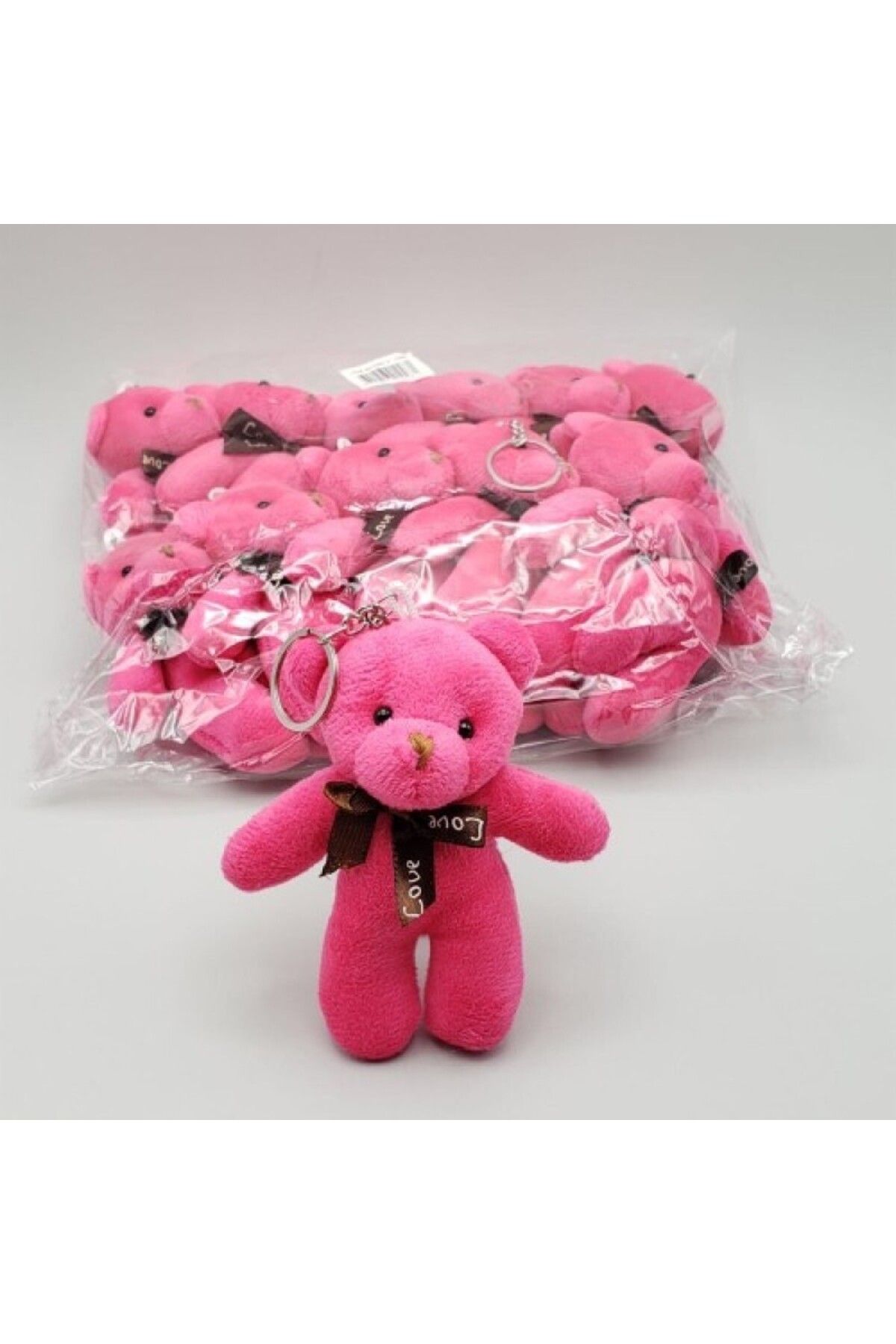 Orkun MANDIRACILAR Mini Ayıcık Anahtarlık Pembe Renk