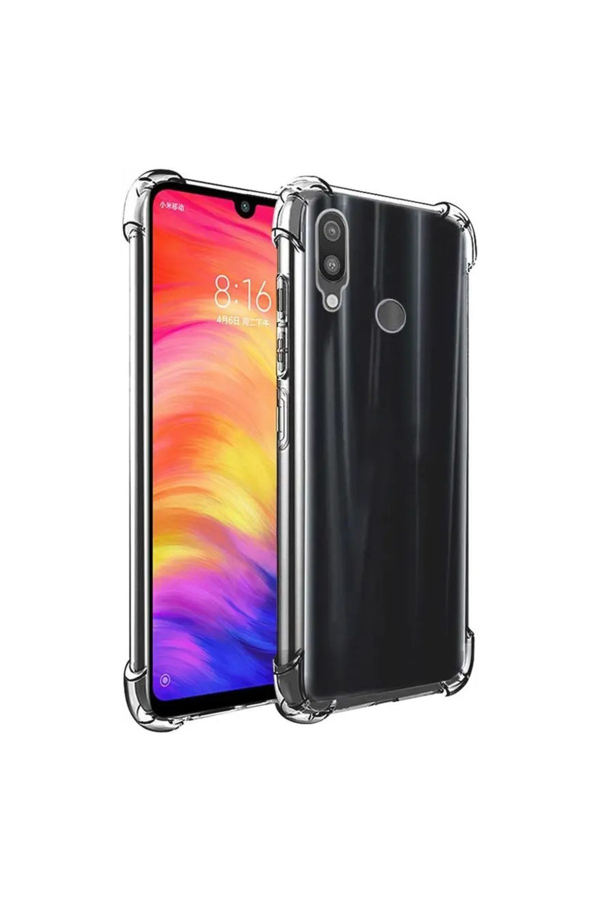CaseArt Samsung Galaxy A20 ile uyumlu Kapak Köşe Korumalı Airbag Antishock Şeffaf Silikon Kılıf