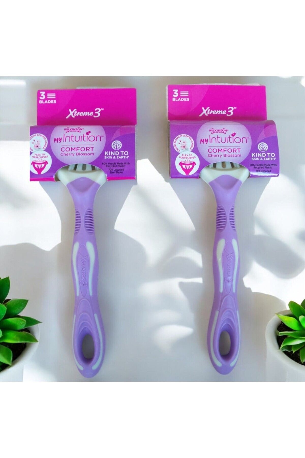 Wilkinson Sword 2 ADET 3 BIÇAKLI KADIN TIRAŞ BIÇAĞI (Kiraz Çiçeği Kokulu)