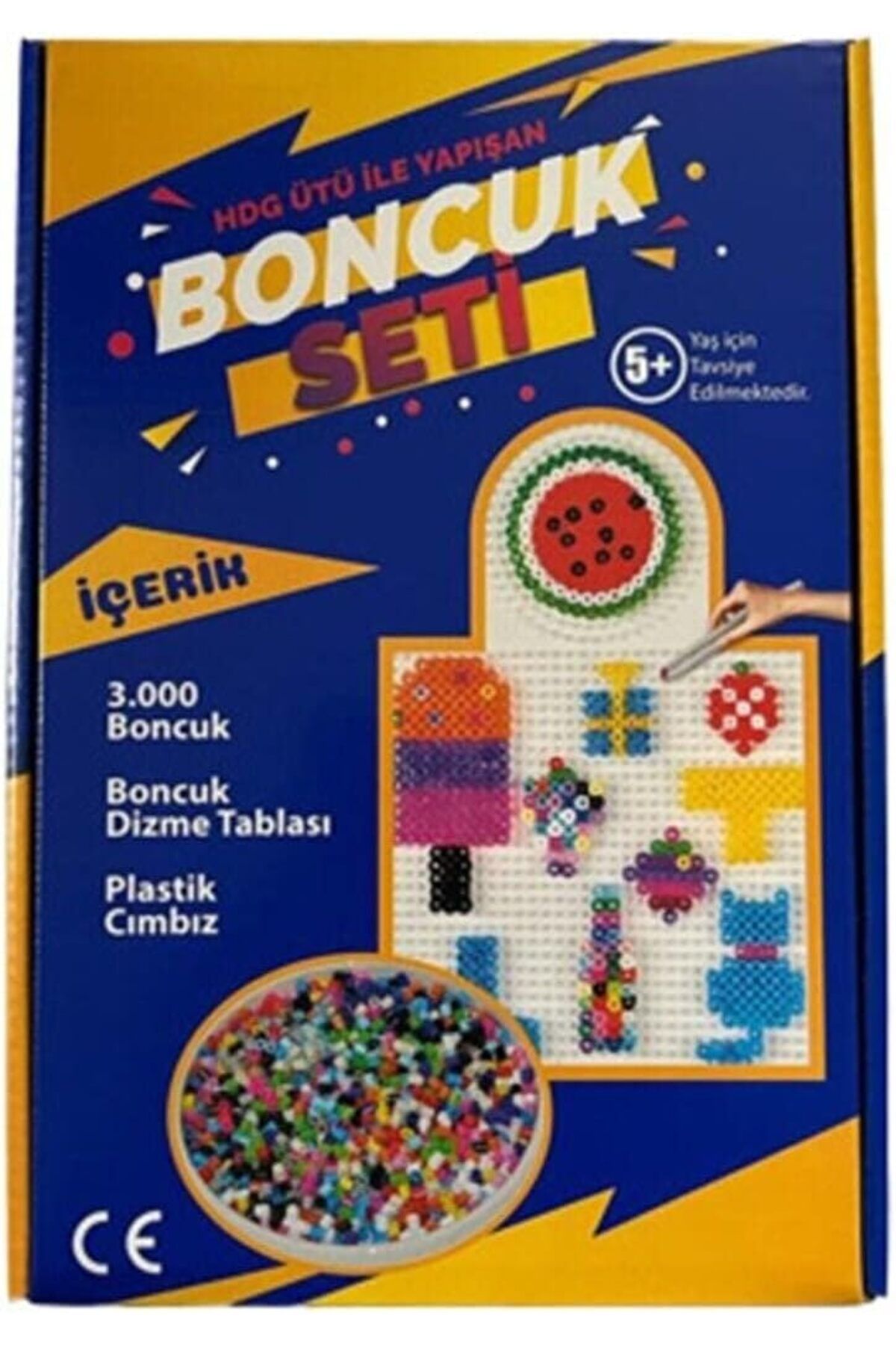 STOREMAX svticaret Ütü İle Yapışan Boncuk Seti 3.000 Boncuk + Dizme Kalıbı + Cımbız mhm 1053513