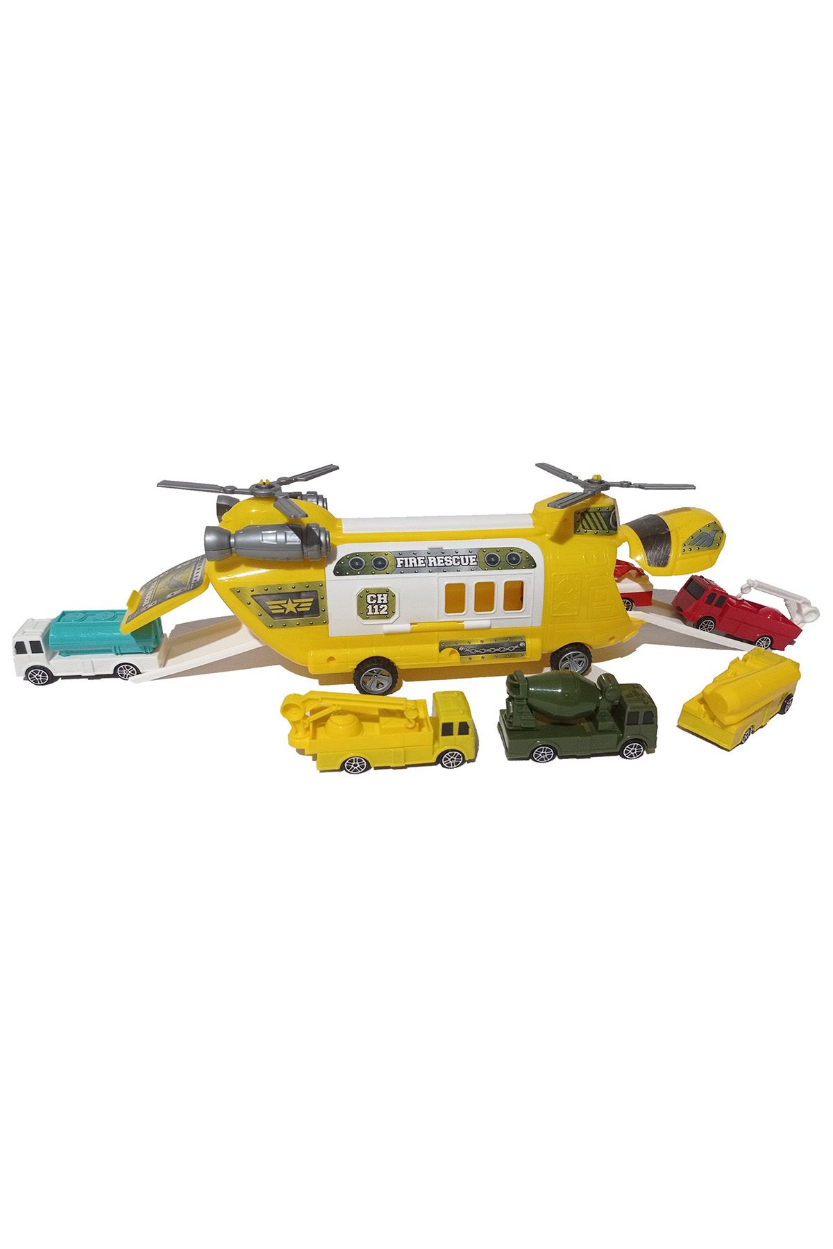Satış Diyarı Oyuncak Helikopter Ve Araçlar Helikopter İtfaiye Ve Diğer Kurtarıcı Araçlar