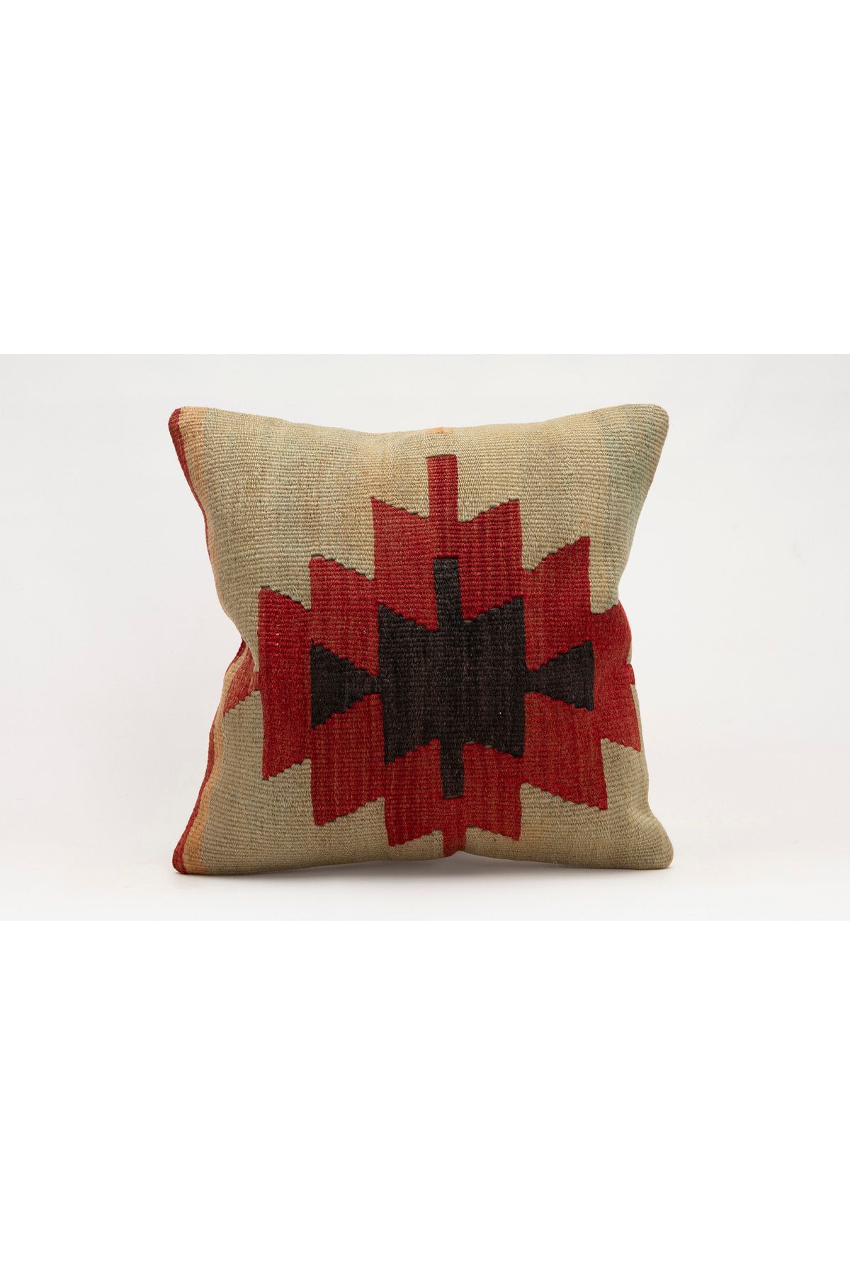 Kilim Whole Sale El Yapımı Kilim'den Yapılmış Vintage Kırlent Kılıfı, Yün, 40x40 Cm