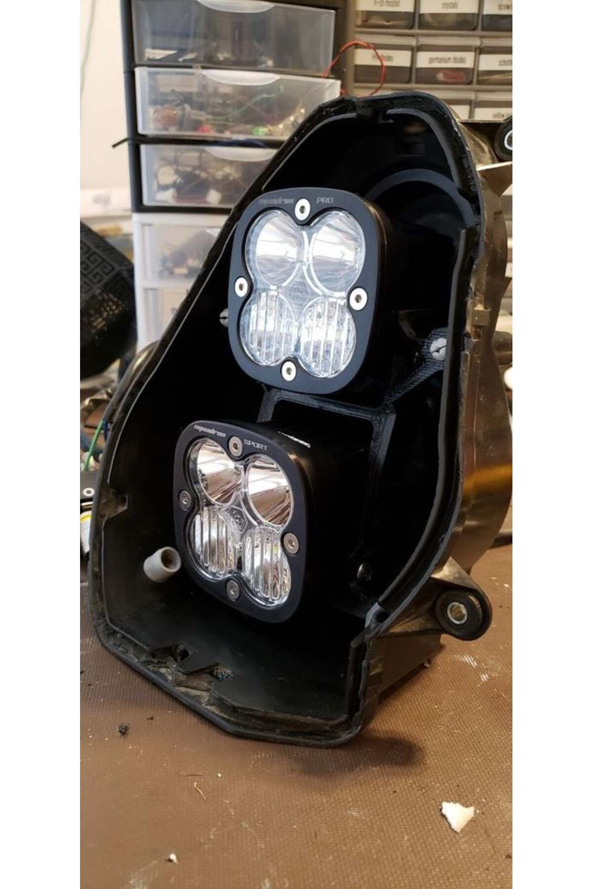 Lucest KTM 950 990 Uyumlu Macera LED Far Versiyonu İkinci (Plastik Aparattır)