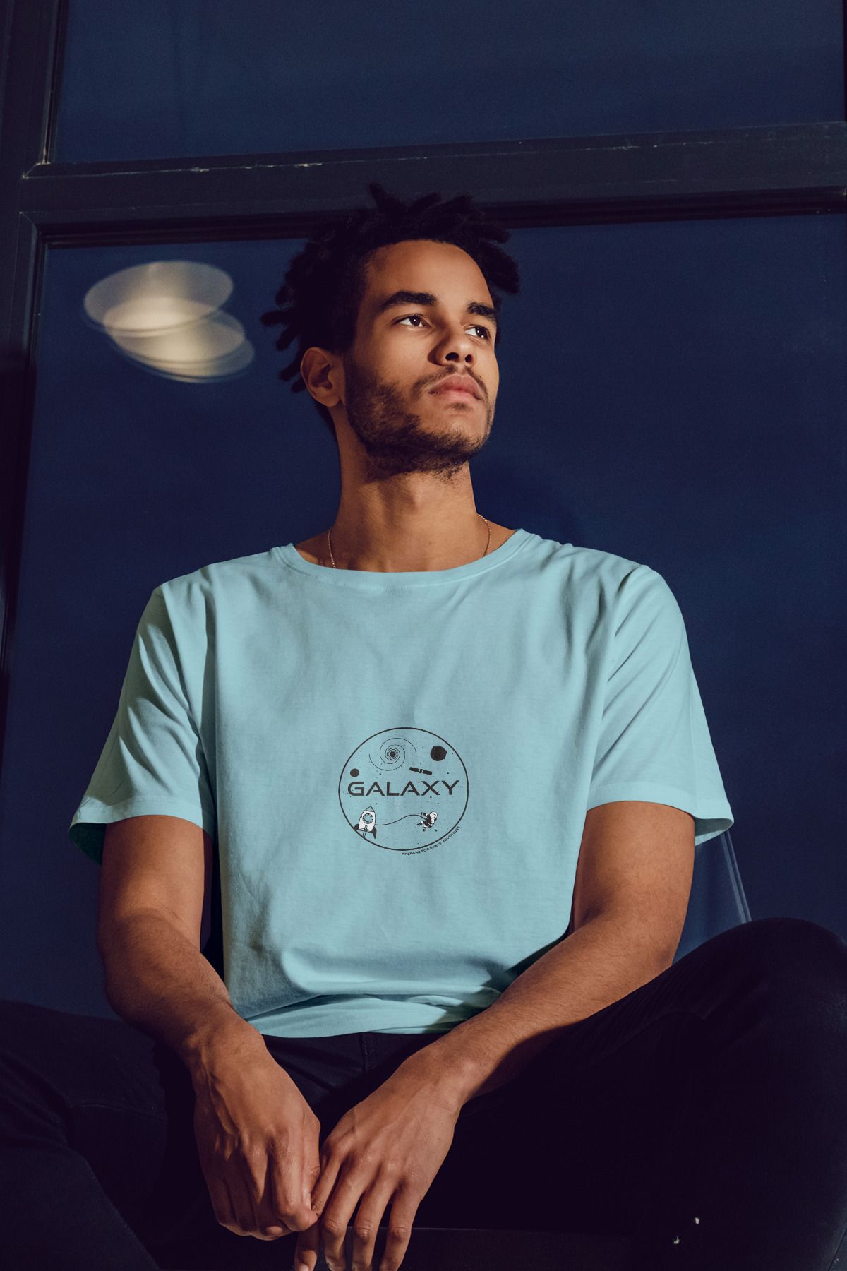 Decrift Galaxy %100 Pamuk Erkek T-Shirt