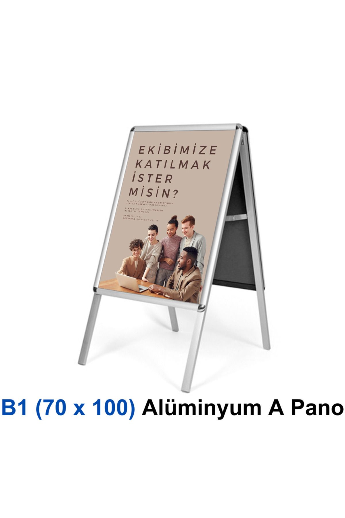 Karlobi B1 Alüminyum A Pano (70x100 cm) – | Çift Taraflı Katlanabilir | - | Reklam Standı |