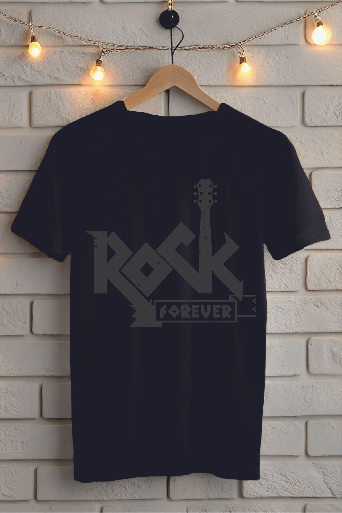 ModaSphere ROCK Baskılı Unisex Oversize Tişört