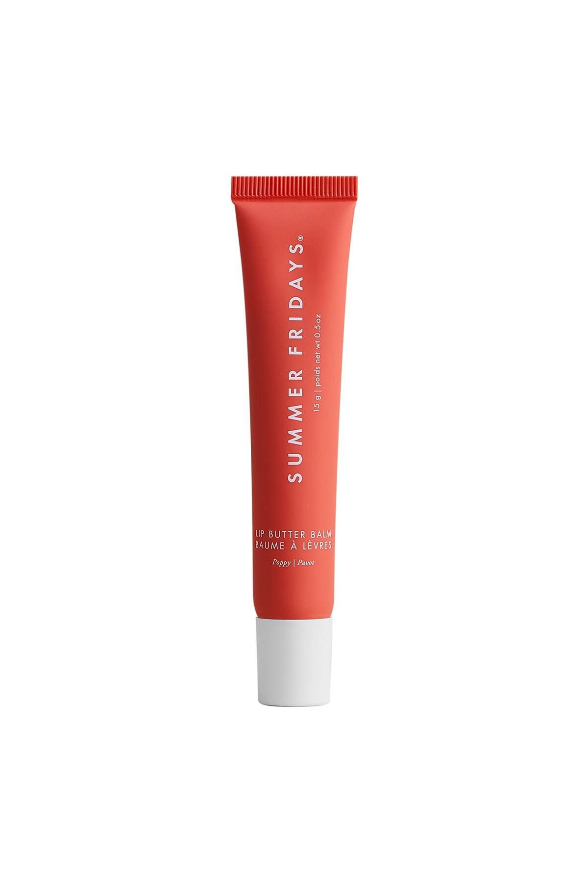 SUMMER FRIDAYS Lip Butter Balm - Parlaklık ve Nemlendirme Etkili Balm Poppy (15g)