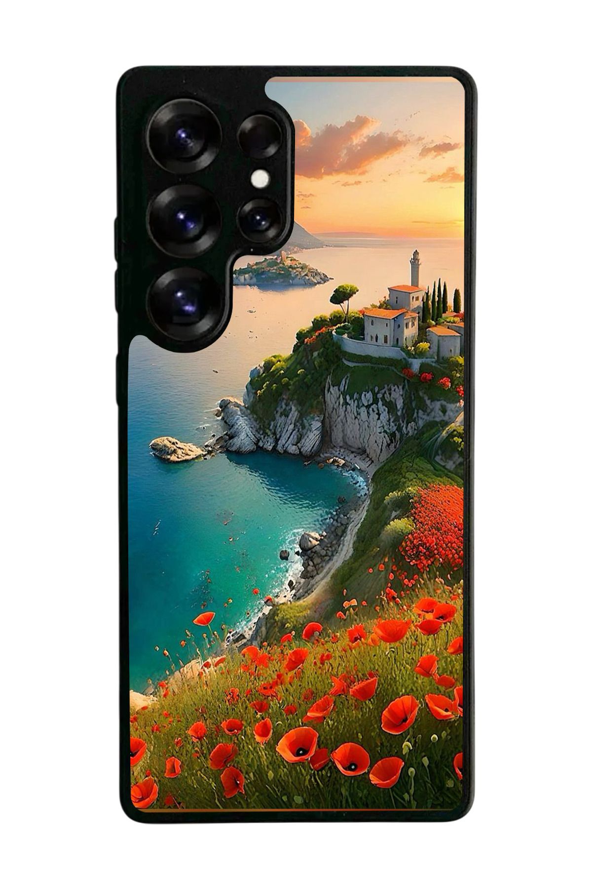 BGAKSESUAR Samsung Galaxy S25 Ultra Uyumlu Siyah Kılıf – Yumuşak Silikon, Koruyucu, Şok Emici Kapak