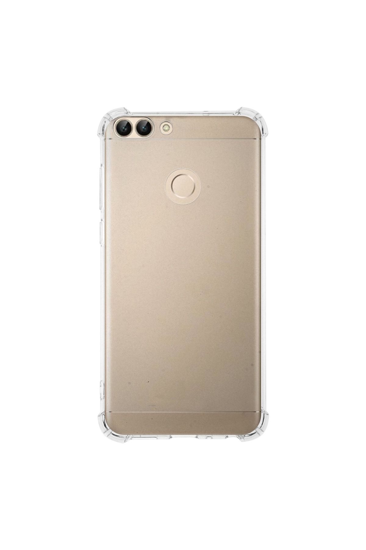 CaseArt Huawei P Smart ile uyumlu Kapak Köşe Korumalı Airbag Antishock Şeffaf Silikon Kılıf