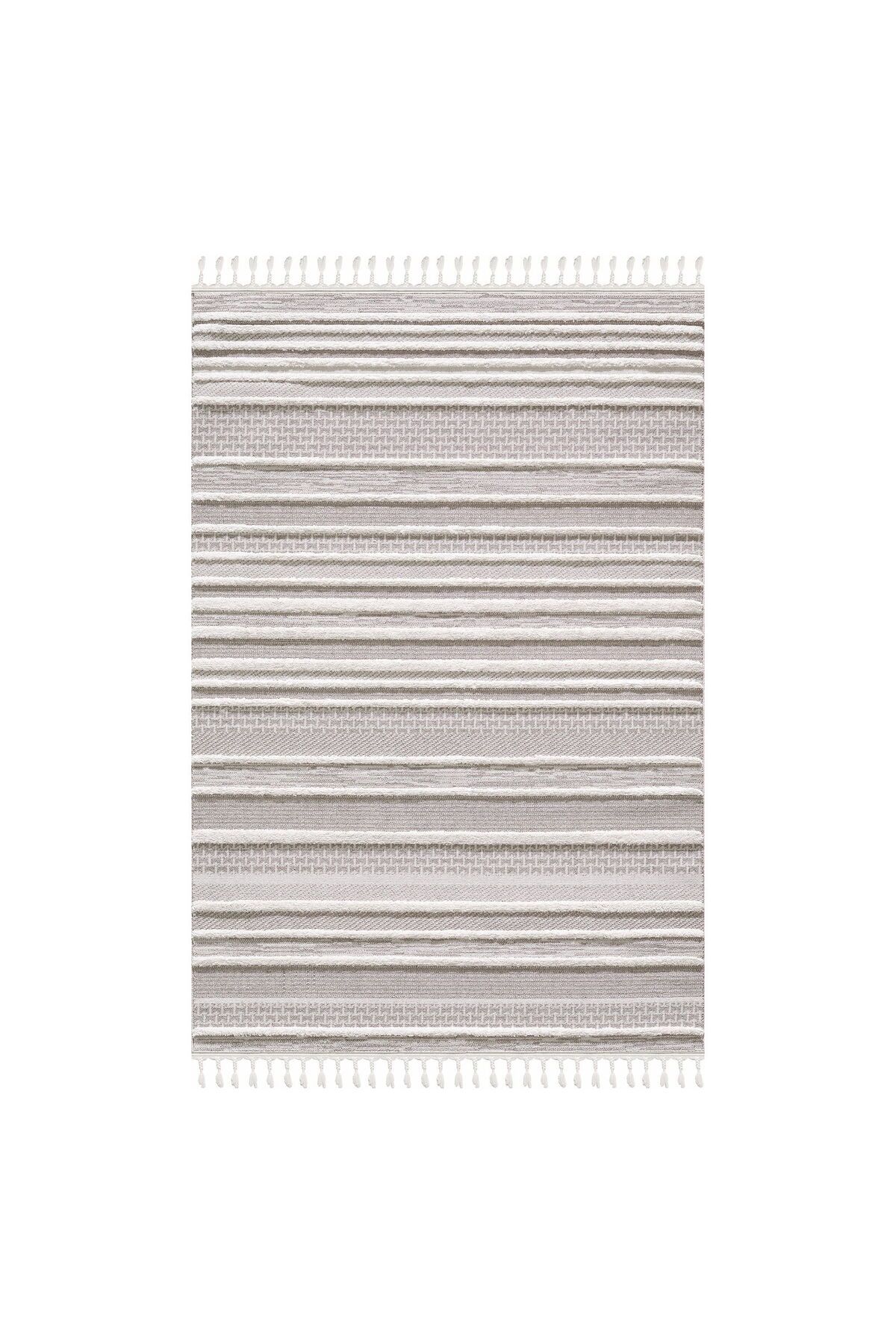 ASPARTAM Bilbao Shale Modern İskandinav Desenli Halı - Krem - 160x230 cm