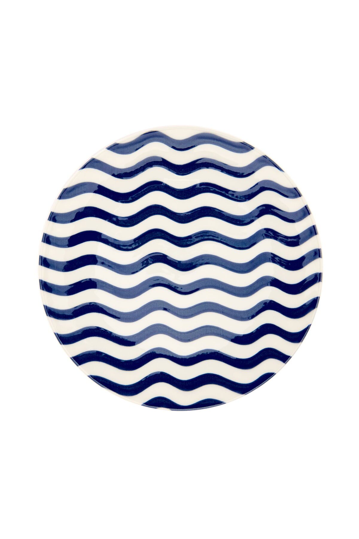 ASPARTAM Porselen Panarea Servis Tabağı - Mavi - 25 cm