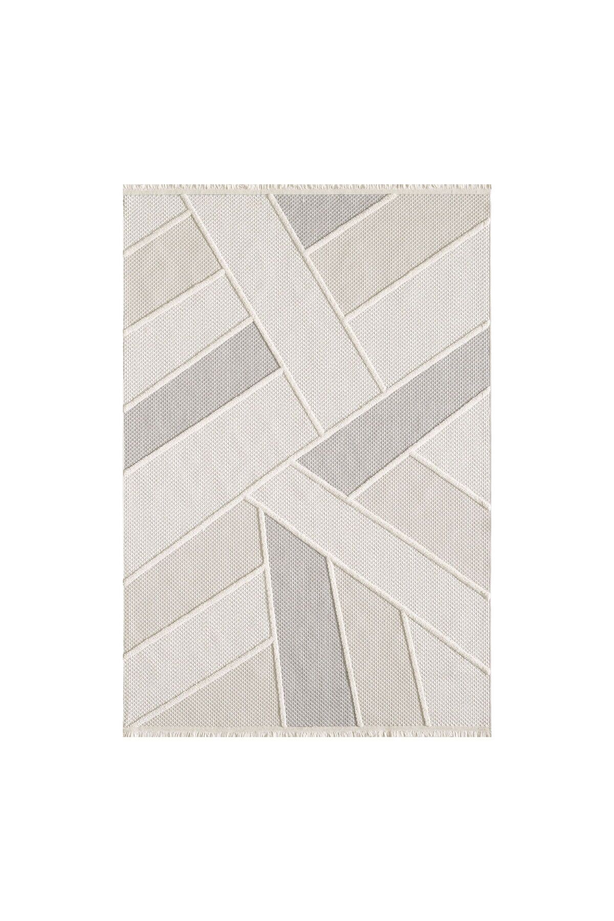 ASPARTAM Shibori Trooper Kaymaz Tabanlı Antialerjik Halı - Bej - 160x230 cm