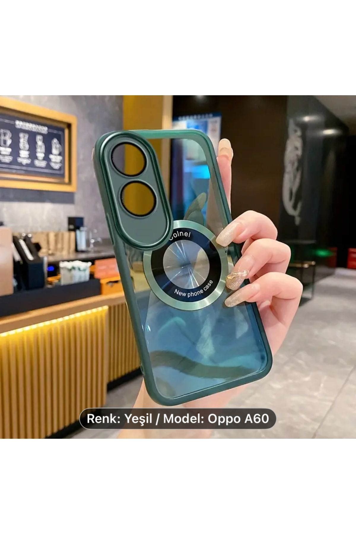 Store Oppo A60 Kılıf Mat Parmak İzi Yapmaz Kamera Korumalı Magsefe Özellikli Tuşlu Sert Silikon Kapak