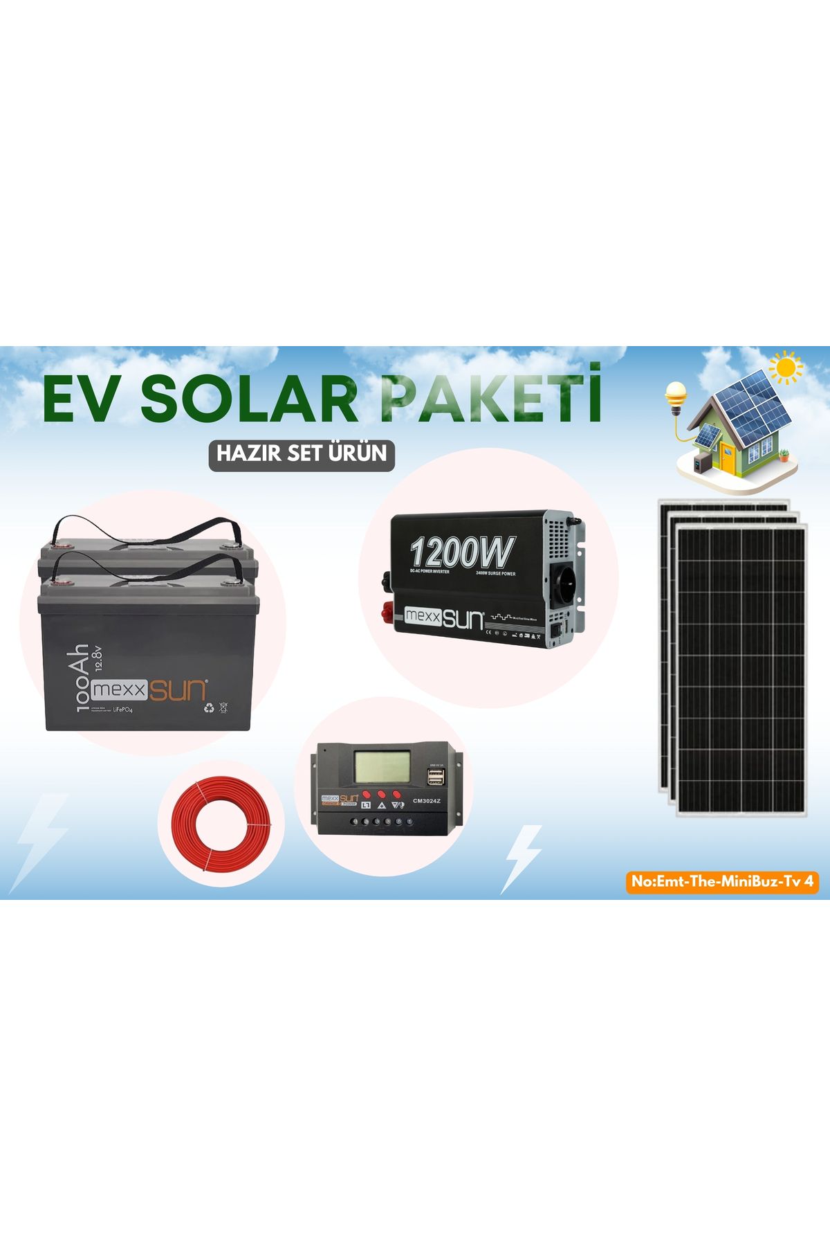 TNL LİFEPO4 GÜNEŞ ENERJİ PAKETİ